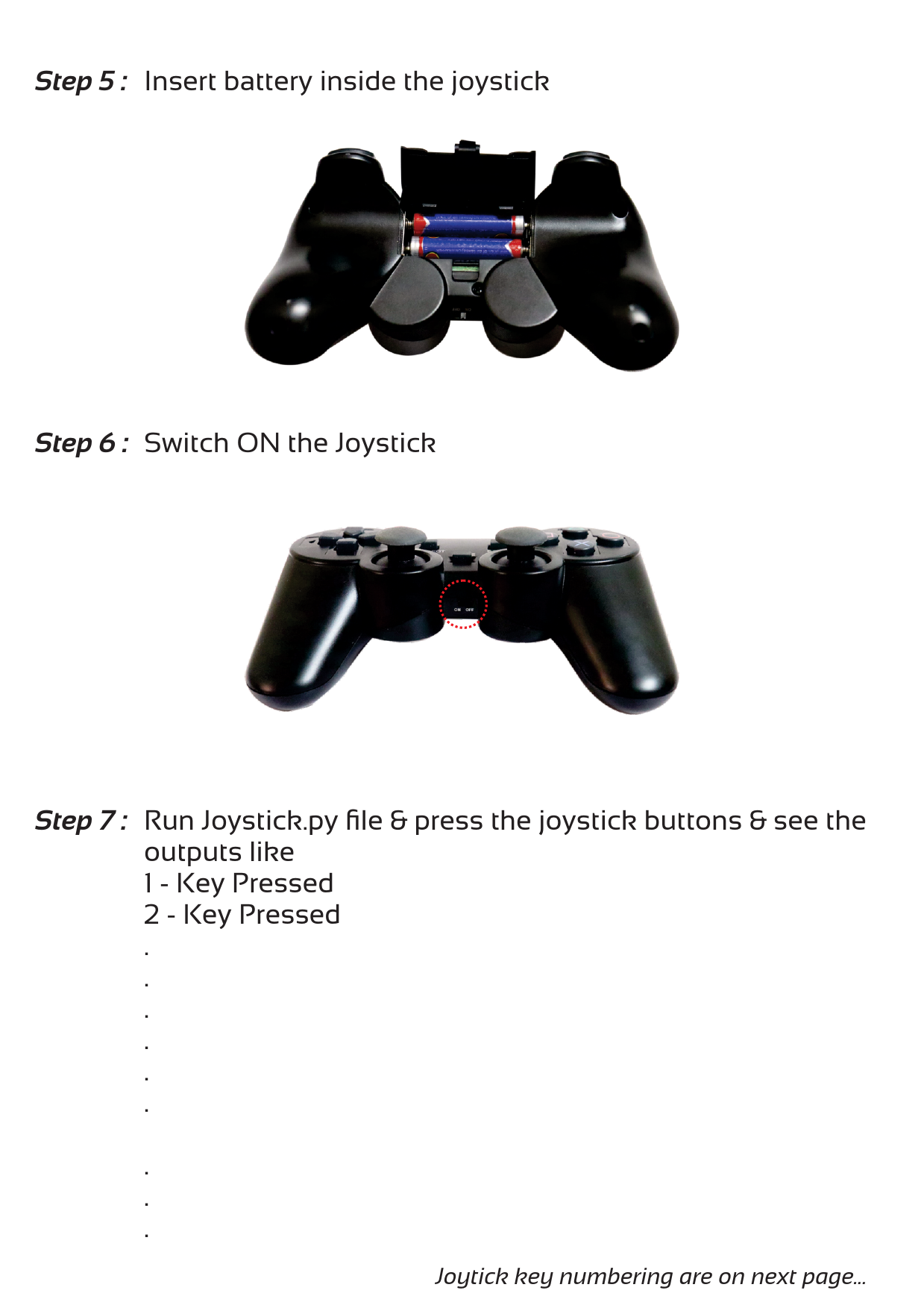 Page 2 of 4 - Joystick Manual