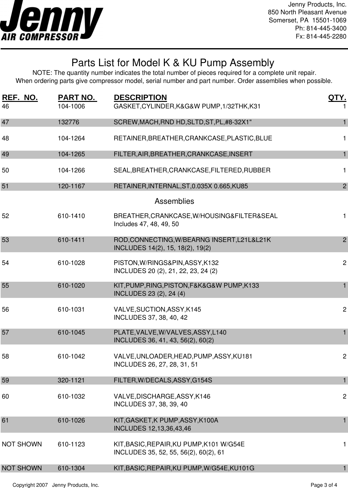 Page 9 of 10 - Parts List For  K15A-30-SSC K15A_Manual K15A Manual