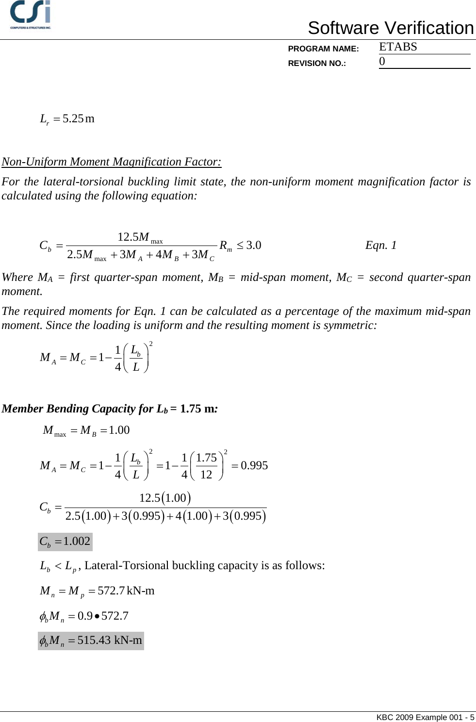 Page 5 of 7 - Contents KBC 2009 Example 001