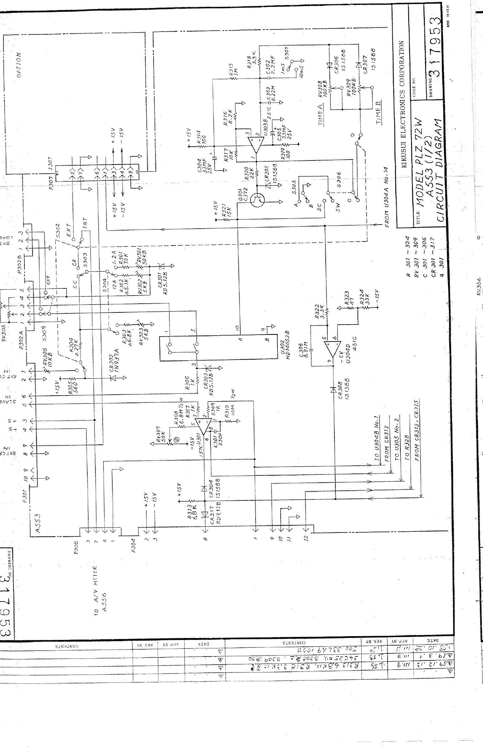 KIKUSUI/KIKUSUI PLZ 72W Operator KIKUSUI