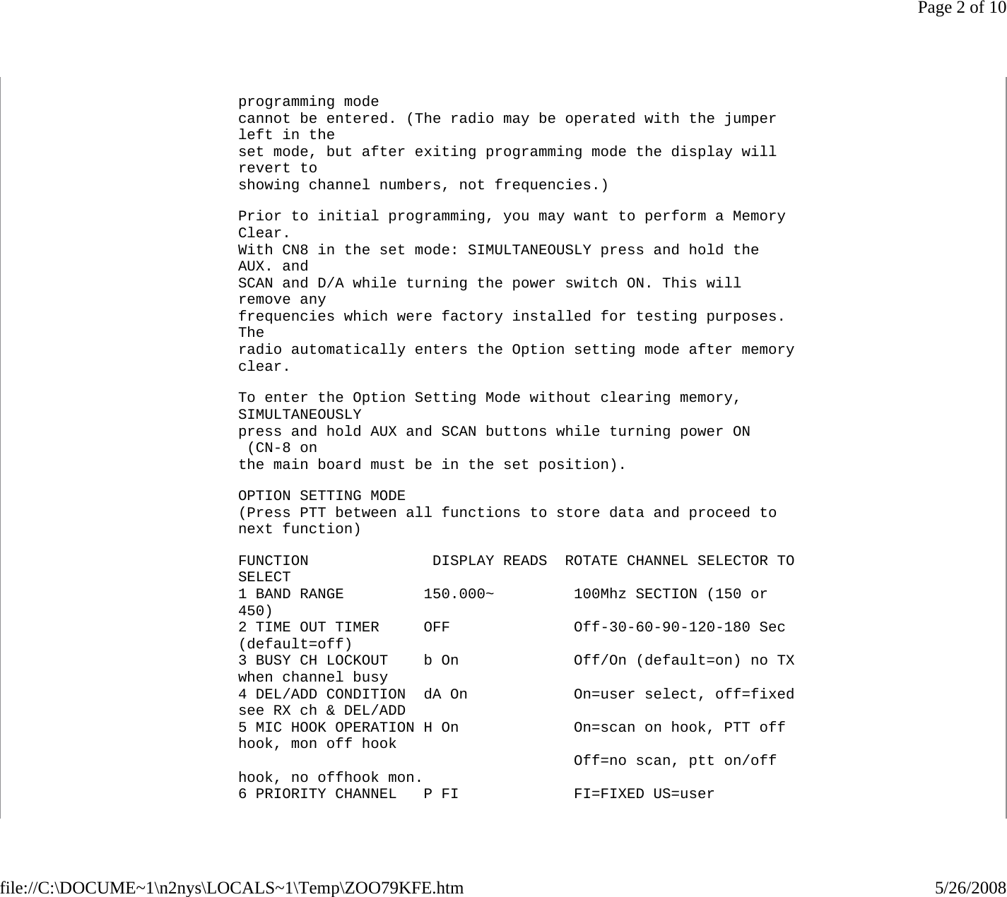 Page 2 of 10 - Kenwood_TK-805D Kenwood TK-805D