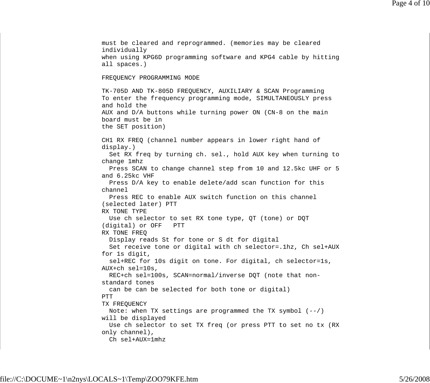 Page 4 of 10 - Kenwood_TK-805D Kenwood TK-805D