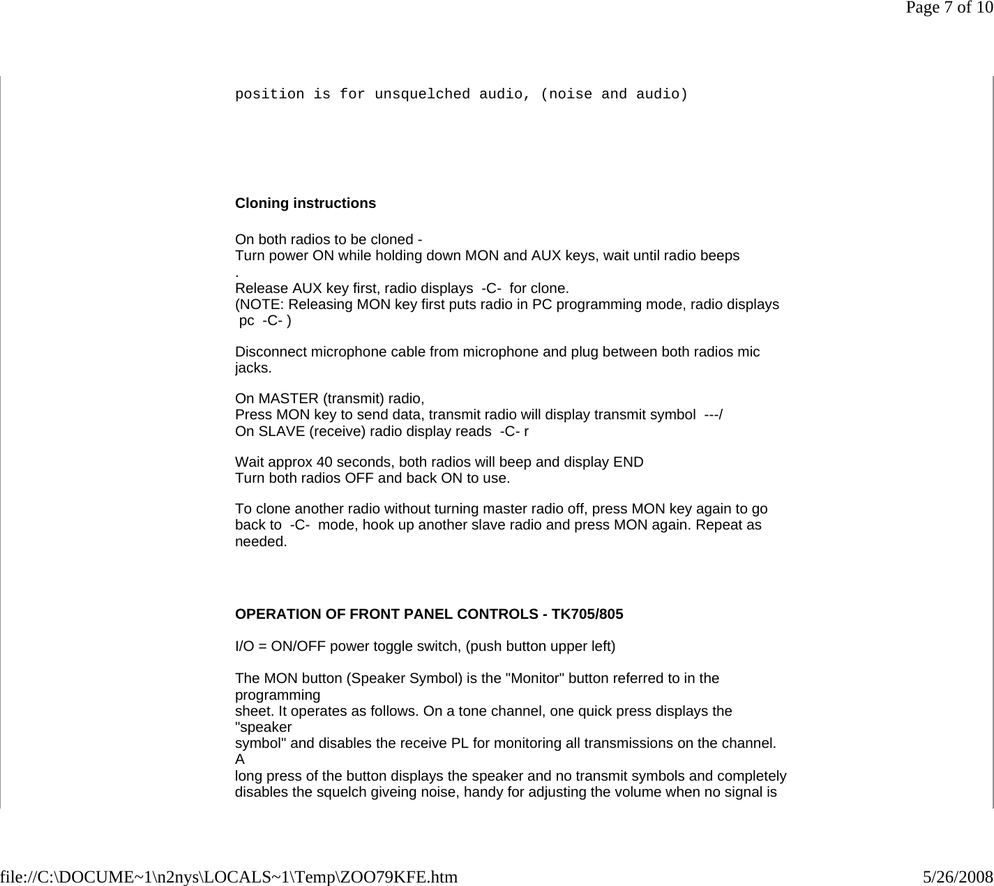 Page 7 of 10 - Kenwood_TK-805D Kenwood TK-805D