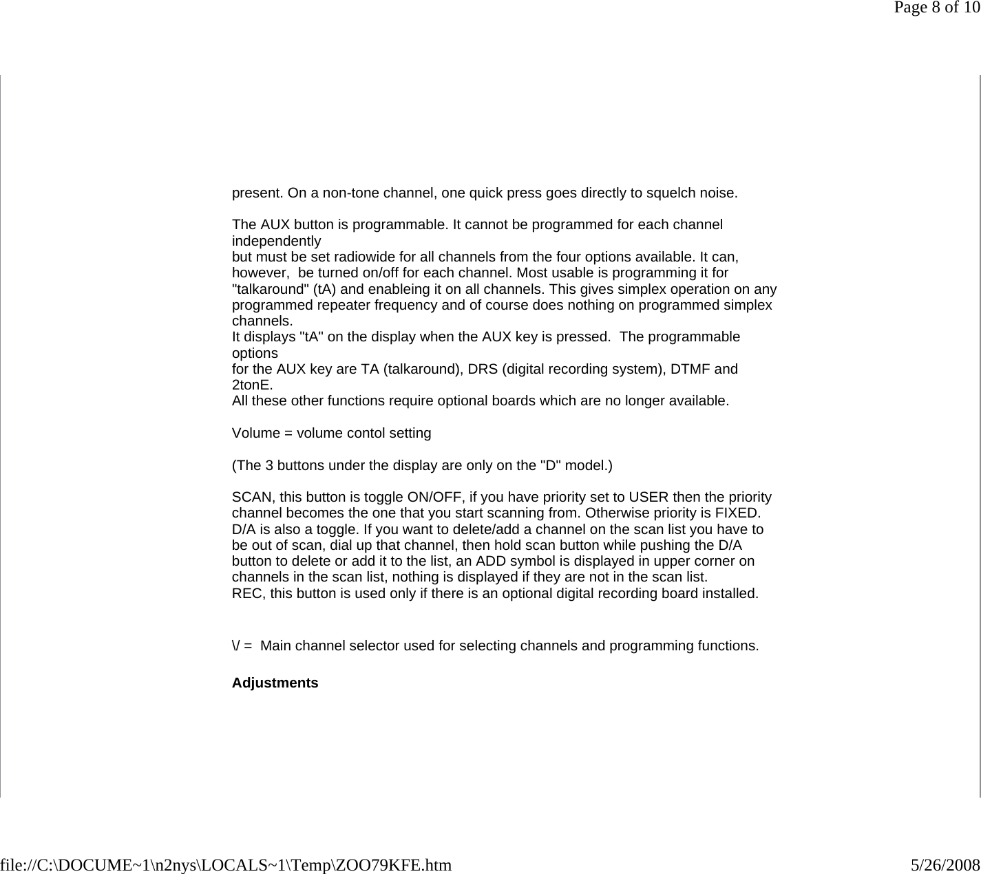 Page 8 of 10 - Kenwood_TK-805D Kenwood TK-805D