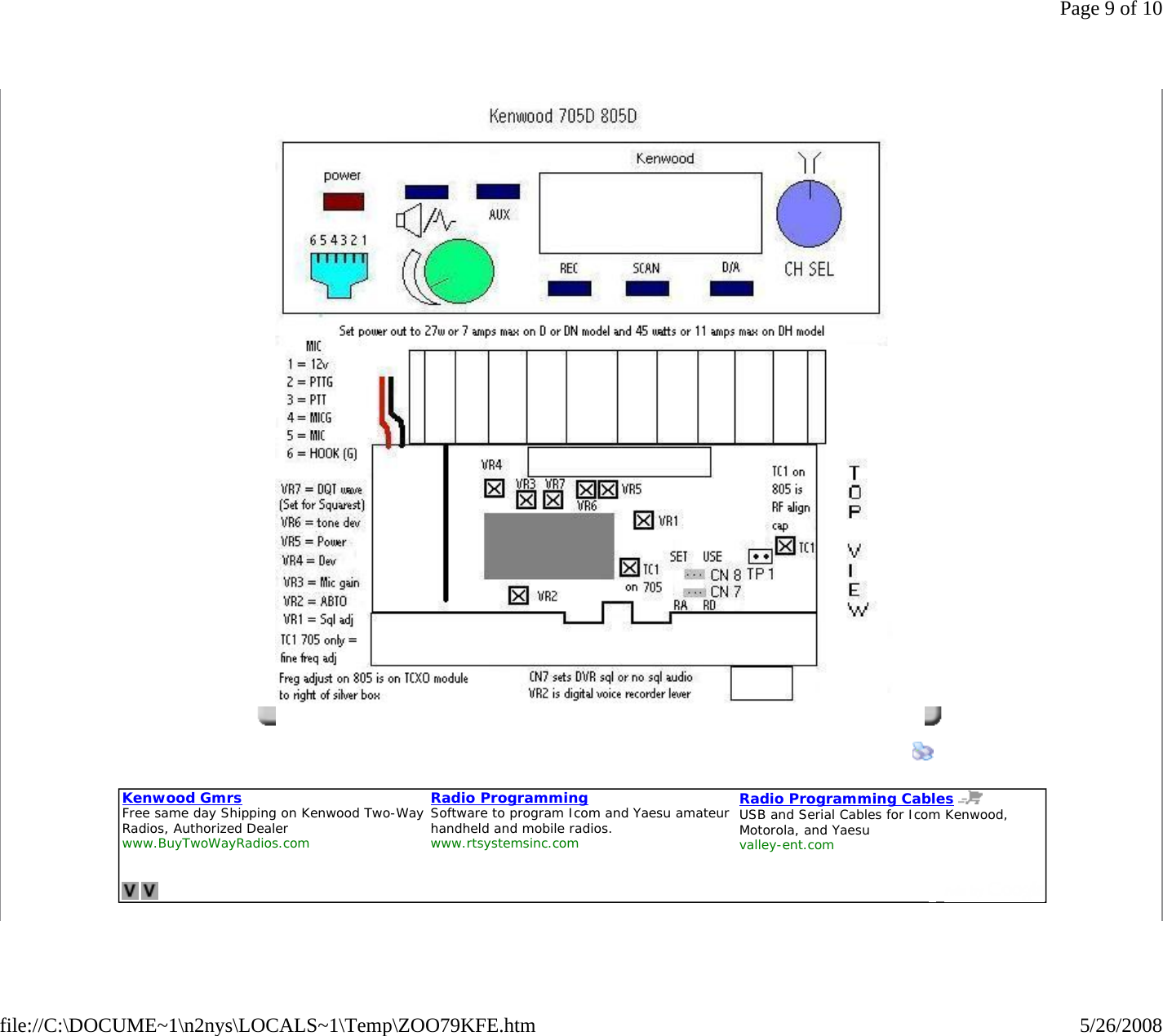Page 9 of 10 - Kenwood_TK-805D Kenwood TK-805D