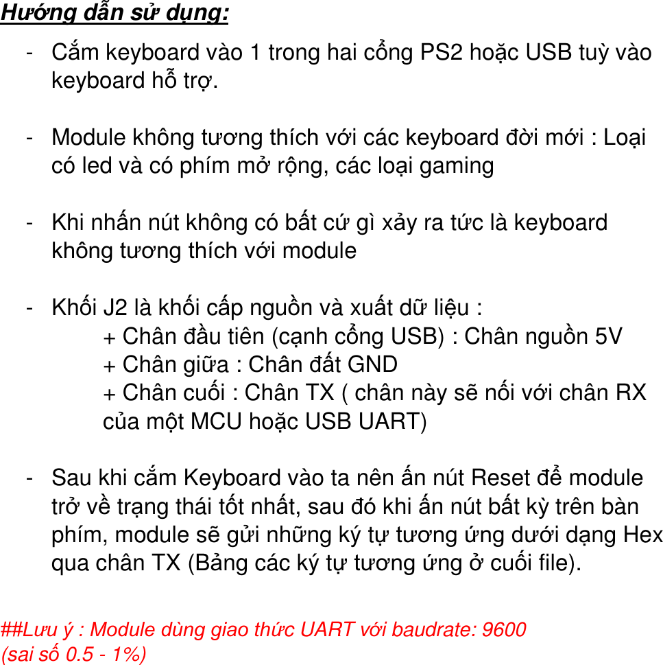 Page 3 of 7 - Key Board User Manual