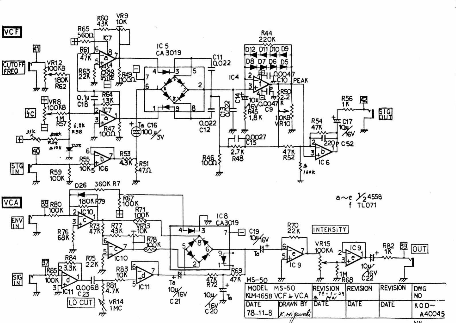 Page 11 of 12 - Korg MS50-Schematics
