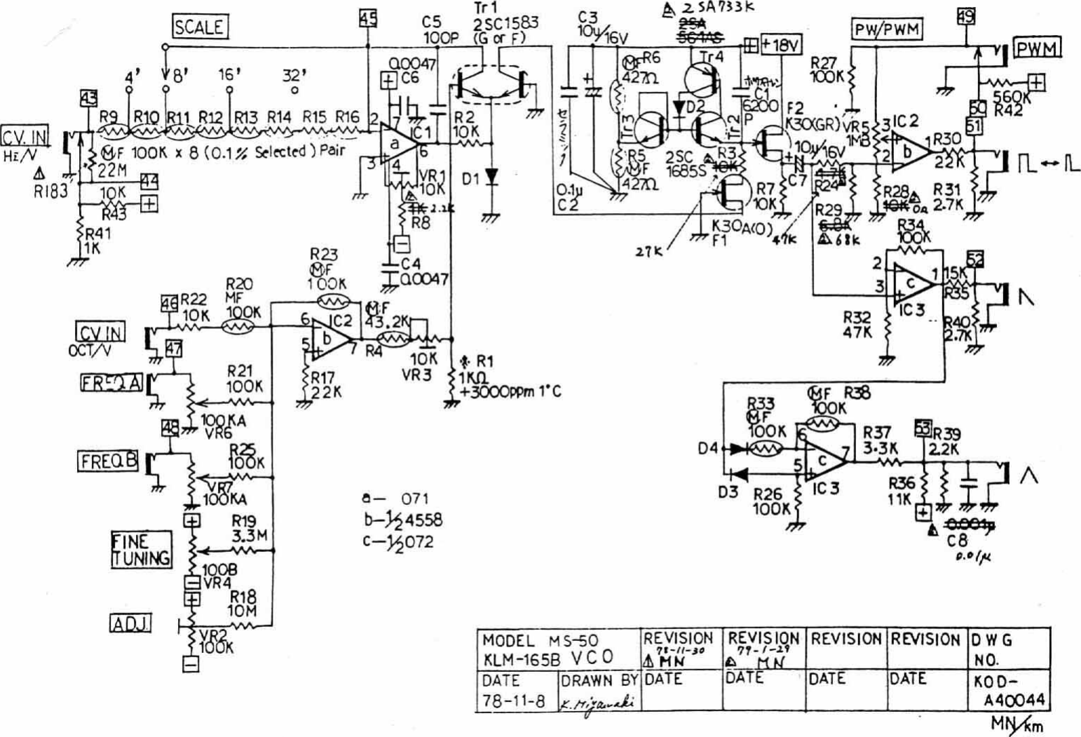Page 12 of 12 - Korg MS50-Schematics