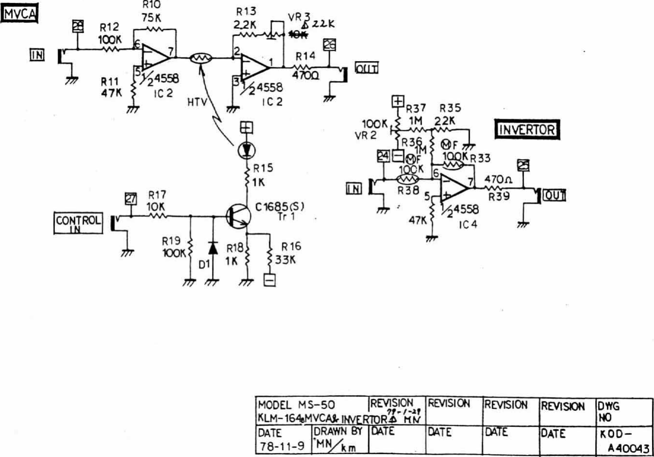 Page 6 of 12 - Korg MS50-Schematics