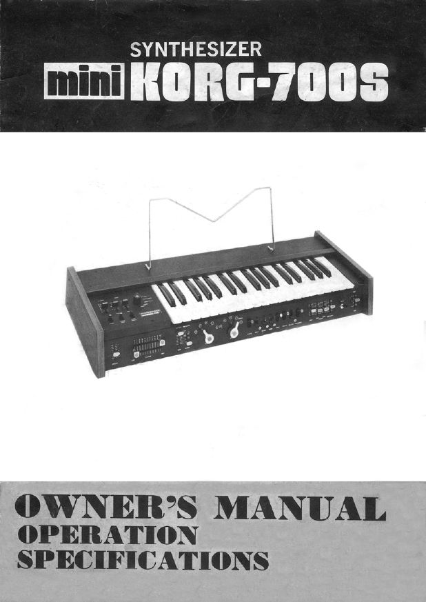 Page 1 of 5 - Korg Mini S