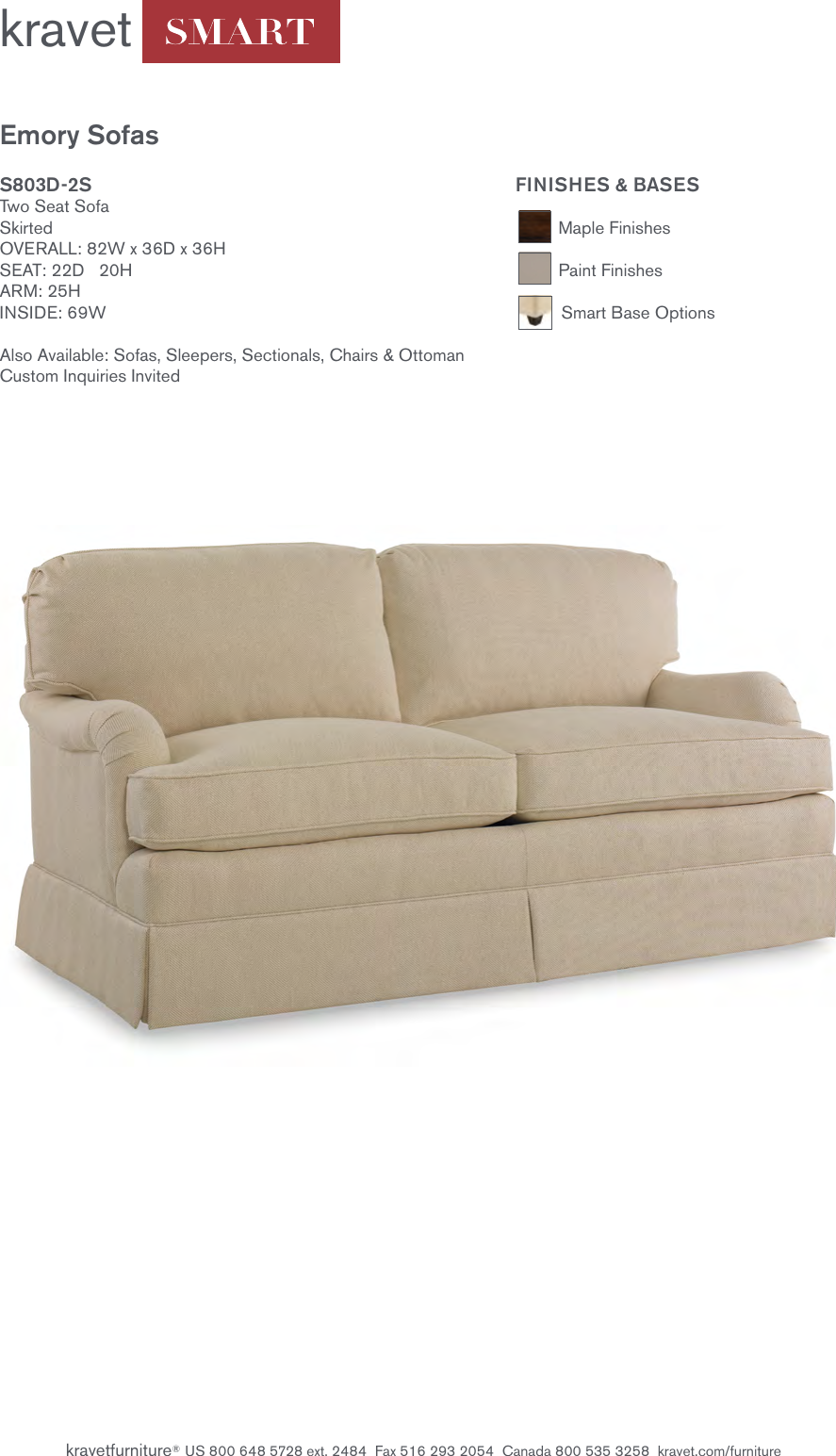 Page 1 of 2 - Kravet Emory Sofas Tearsheet