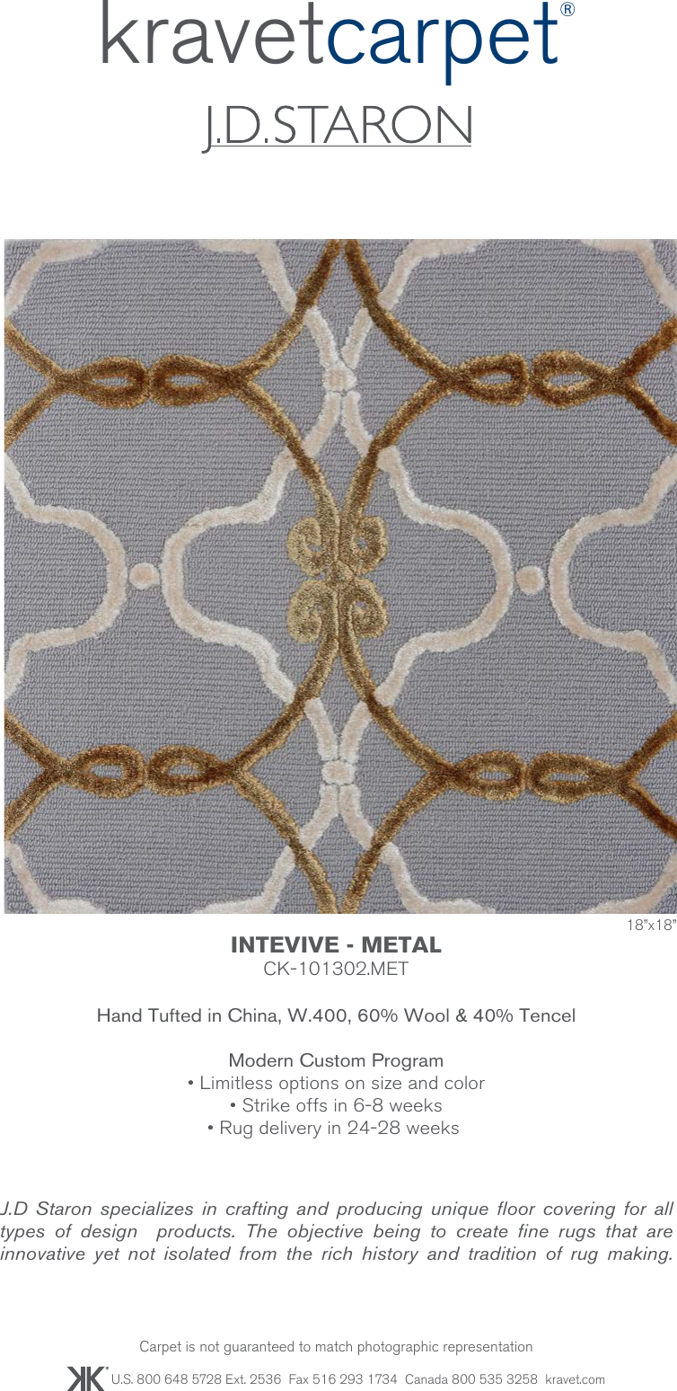 Page 1 of 2 - Kravet_Intevive_Metal_Order_Form  Kravet Intevive Metal Order Form