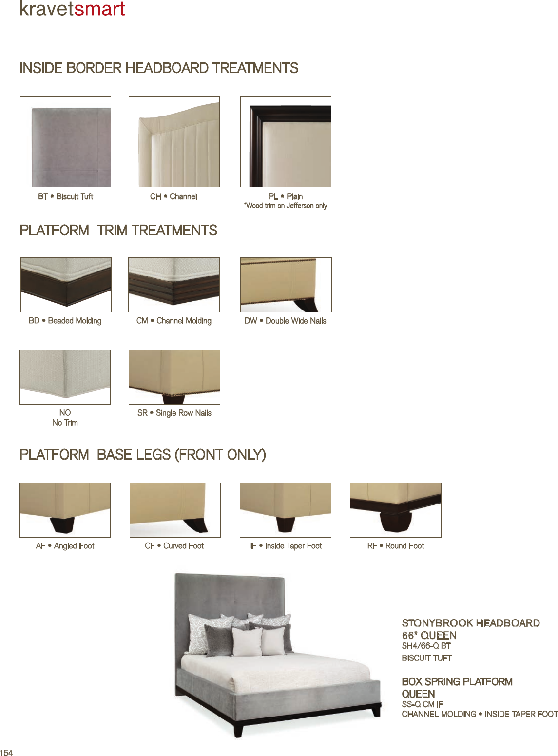 Kravet Regis Headboard With Box Spring Platform Tearsheet