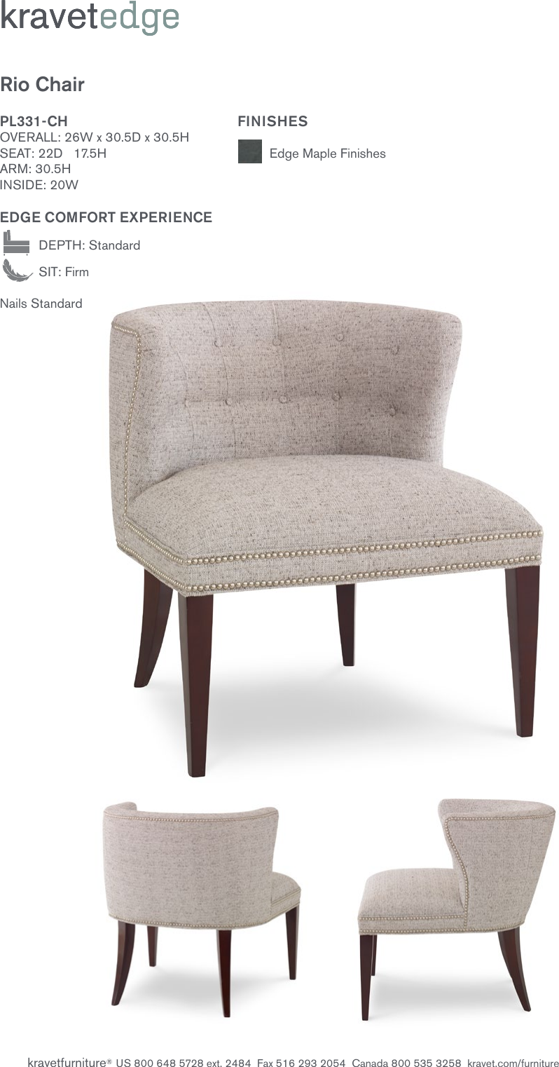 Page 1 of 1 - Kravet Rio Chair Tearsheet