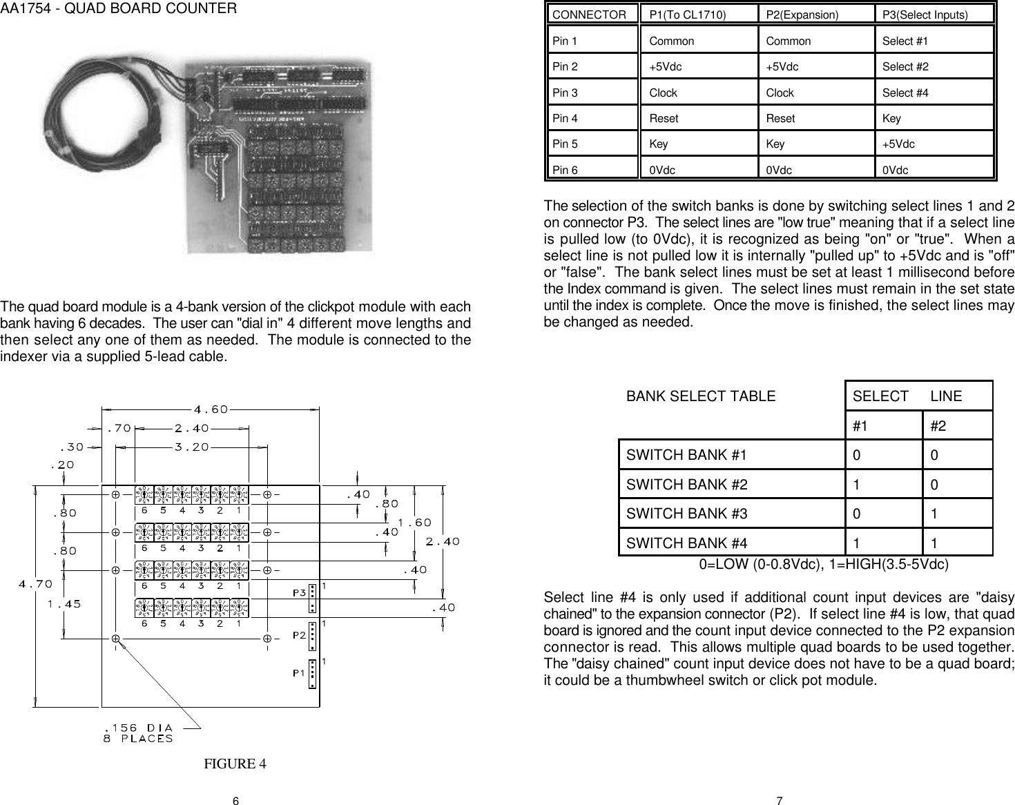 Page 4 of 6 - Count Input Module L010020 - AA1748, AA1760, AA2210, AA1754, AA2909 Users Guide