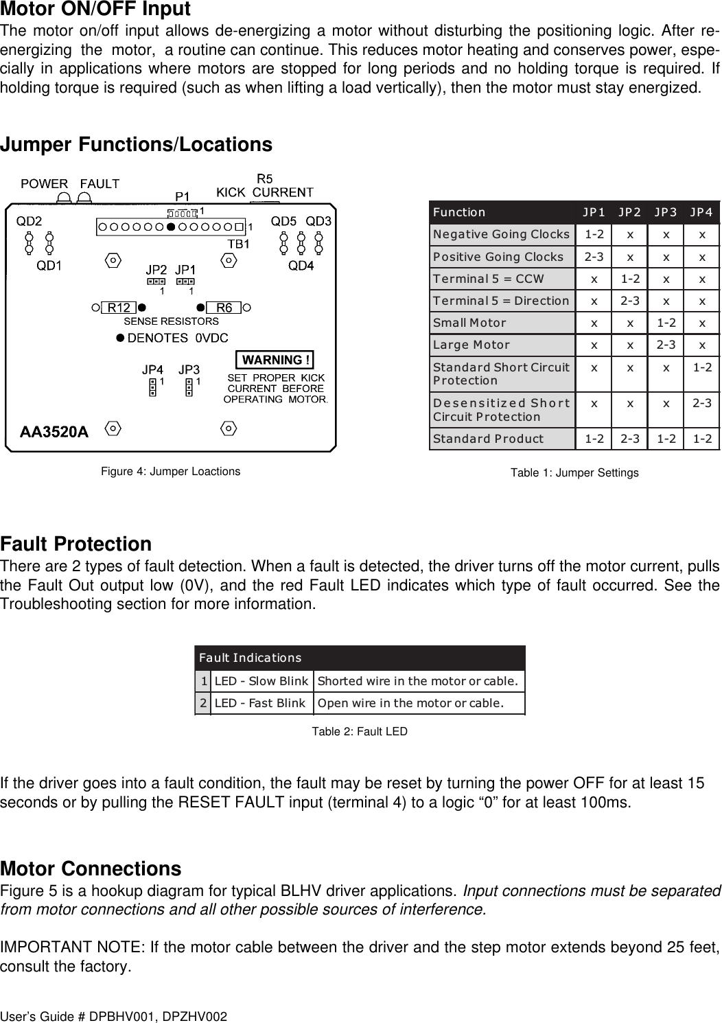 Page 4 of 12 - DPblhv001man L010022 - DPBHV001, DPZHV002 Users Guide