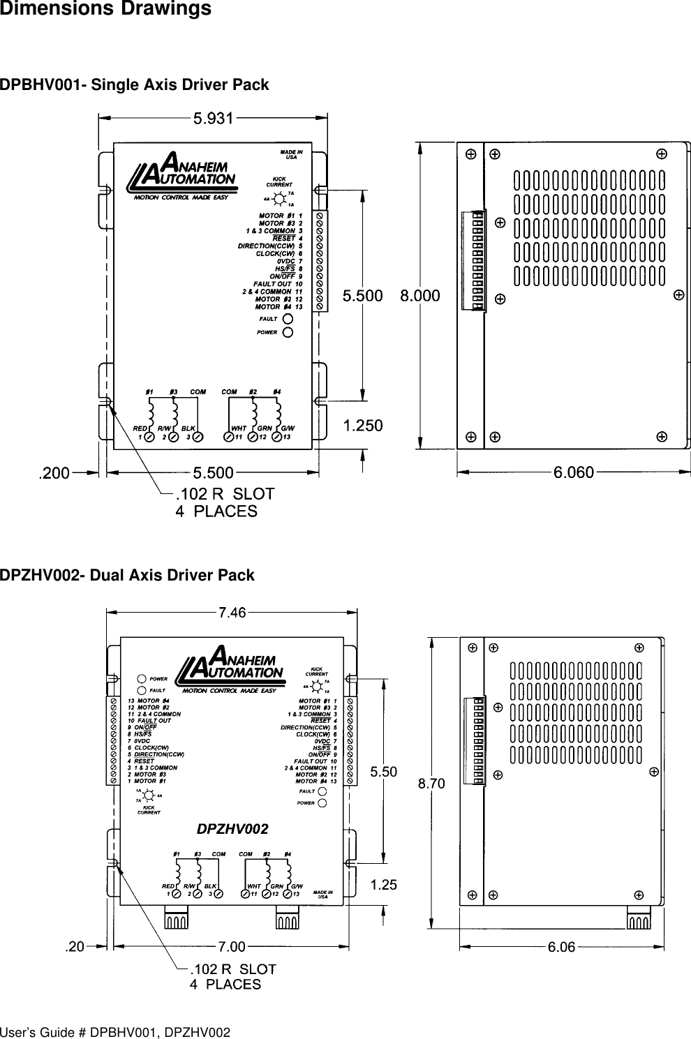 Page 6 of 12 - DPblhv001man L010022 - DPBHV001, DPZHV002 Users Guide