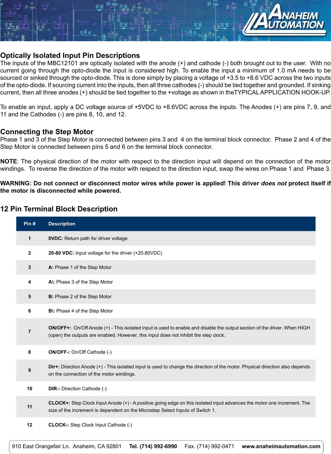 Page 4 of 6 - L010867 - PKG-233-MBC12-PS-CBL Spec Sheet