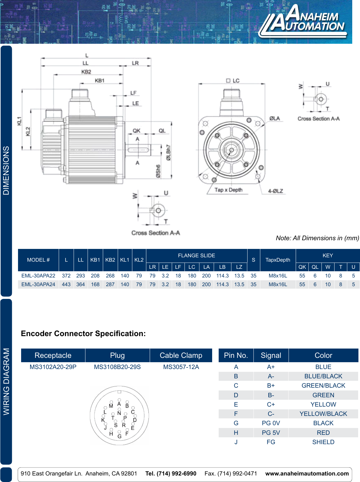 Page 2 of 3 - L011002 - EML-30 Servo Motor