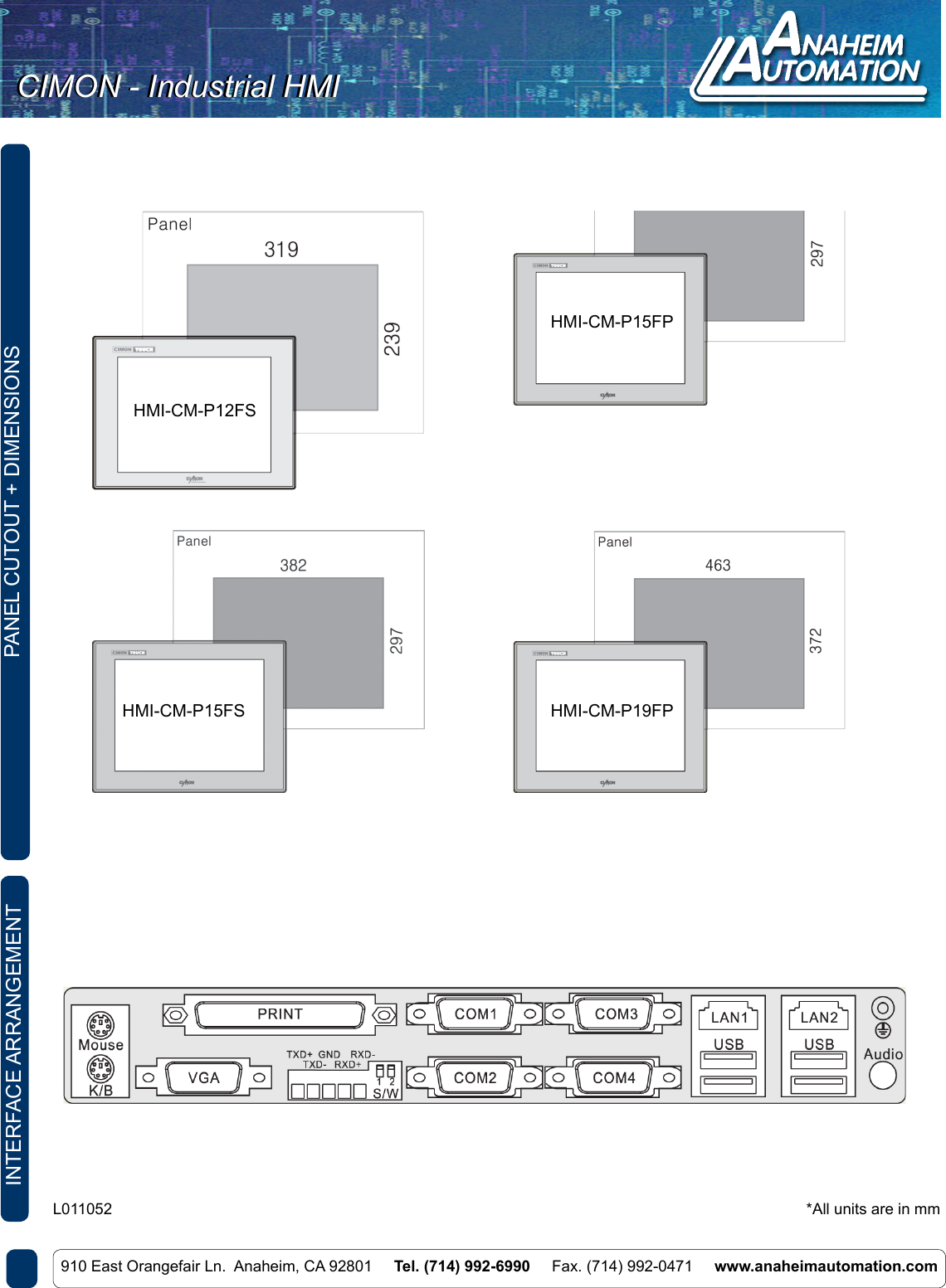 Page 3 of 7 - L011052 - Industrial HMI Spec Sheet
