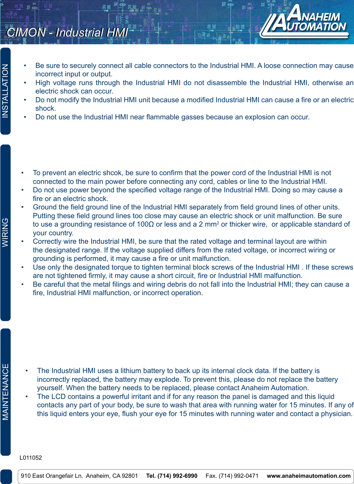 Page 7 of 7 - L011052 - Industrial HMI Spec Sheet