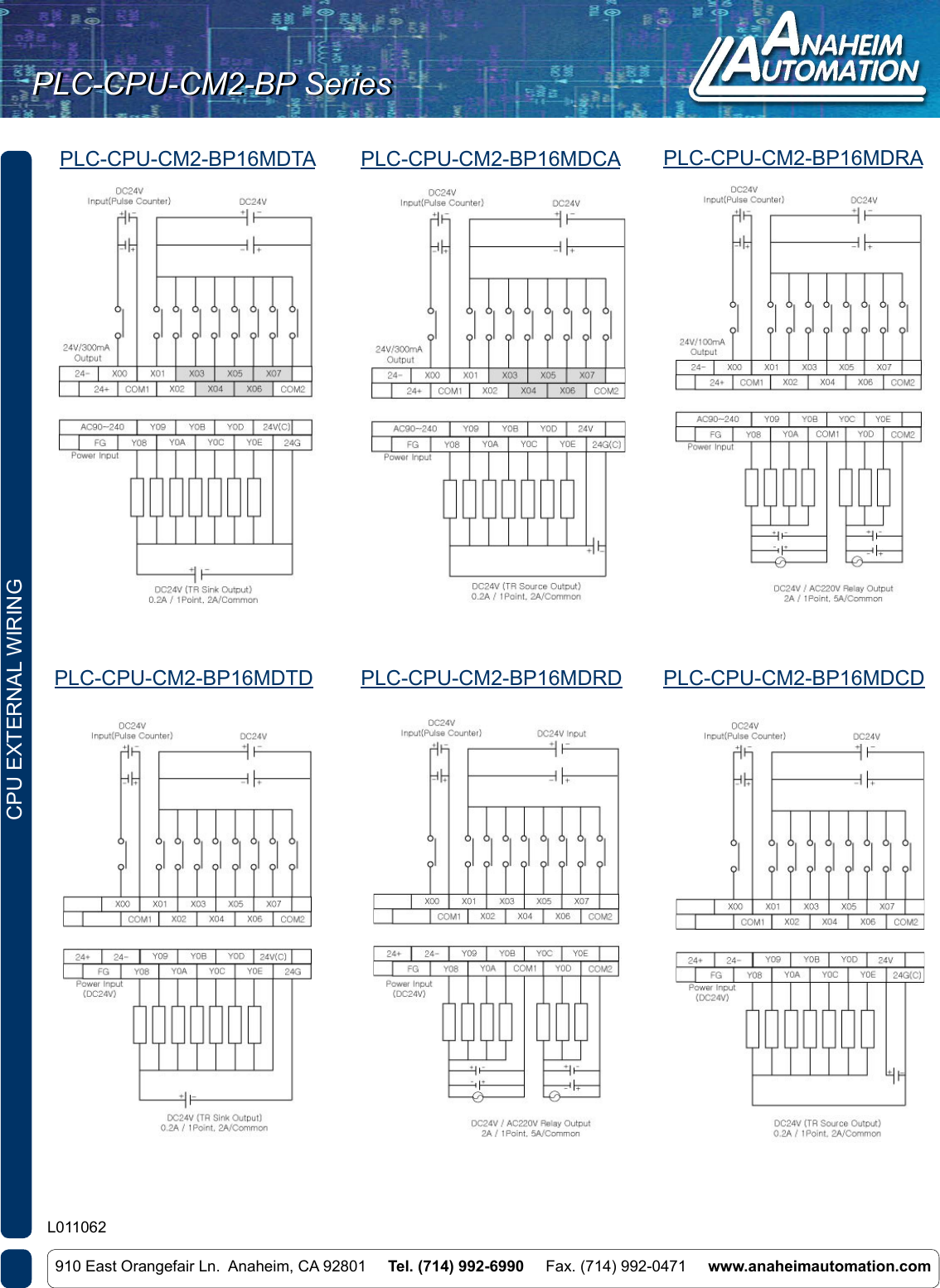 Page 5 of 7 - L011062 - PLC-CPU-CM2 Spec Sheet