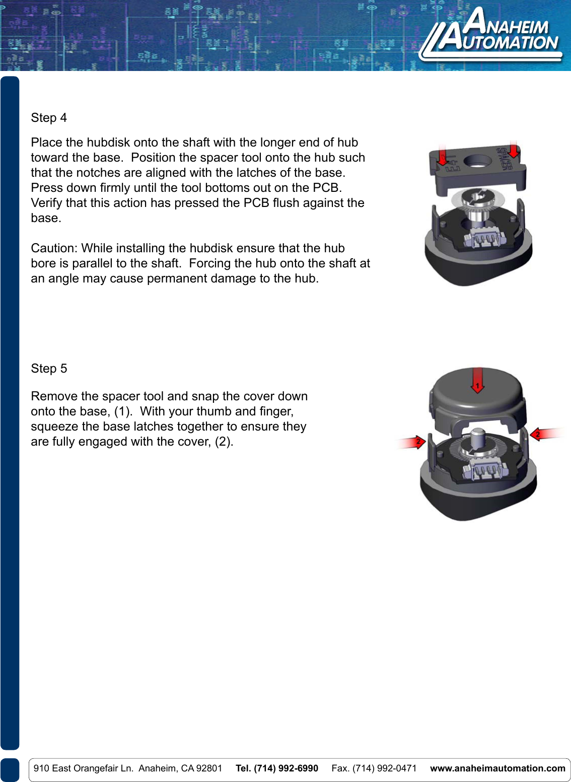Page 2 of 2 - L011069 - ENC-A4TD Series Assembly Instructions