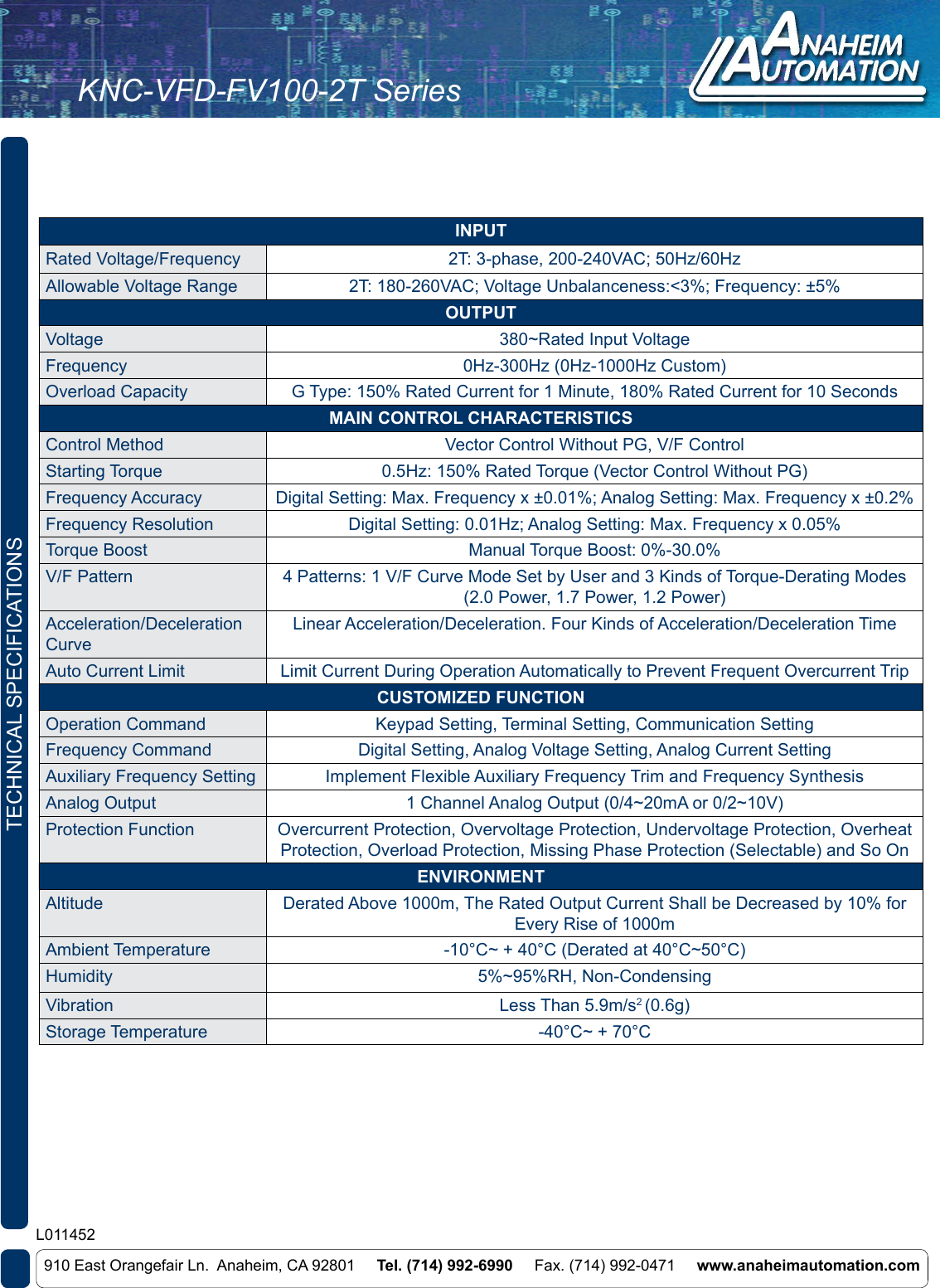 Page 3 of 4 - L011452 - KNC-VFD-FV100-2T- Series Kinco Spec Sheet