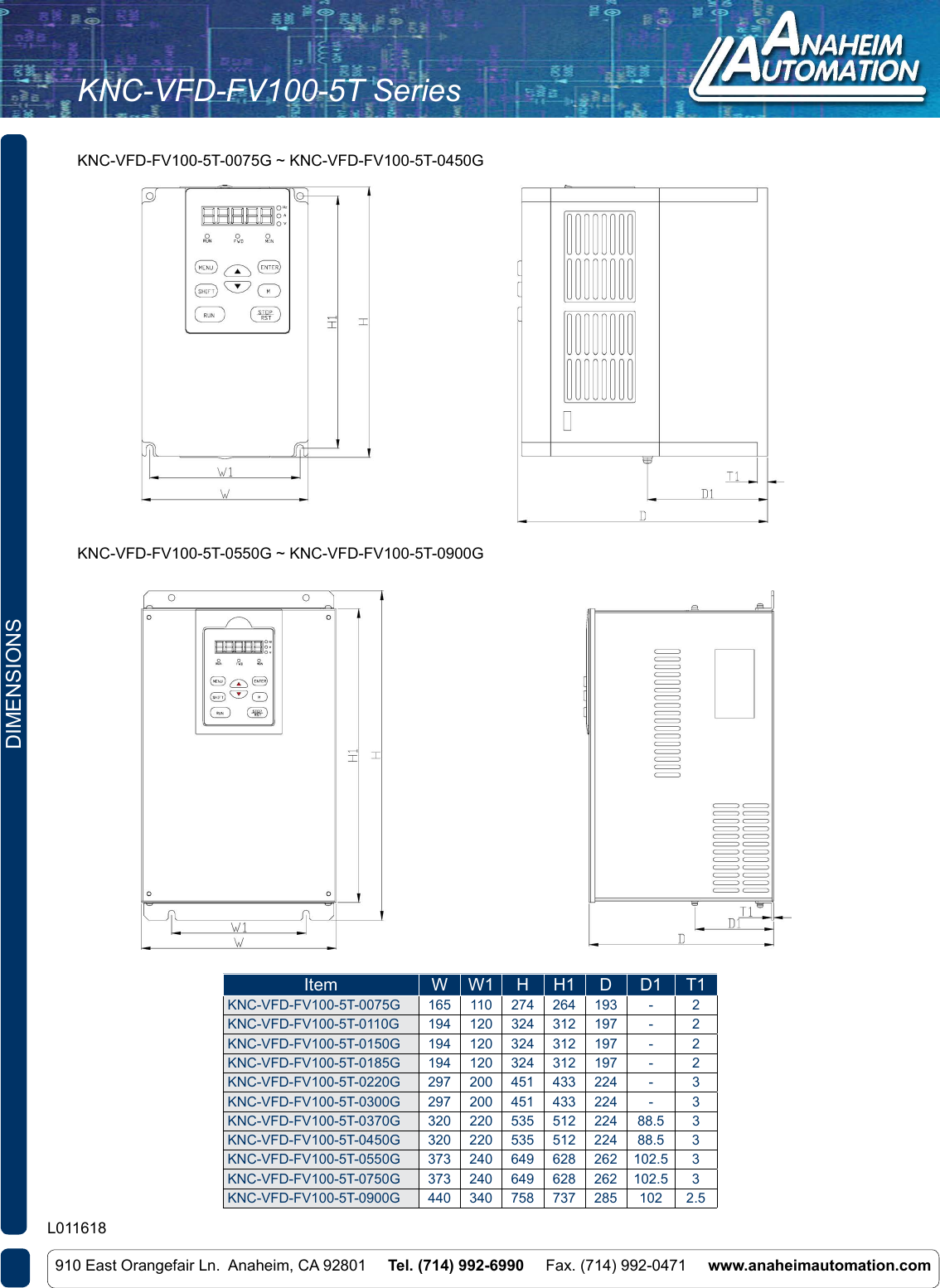 Page 2 of 4 - L011618 - KNC-VFD-FV100-5T- Series Kinco Spec Sheet