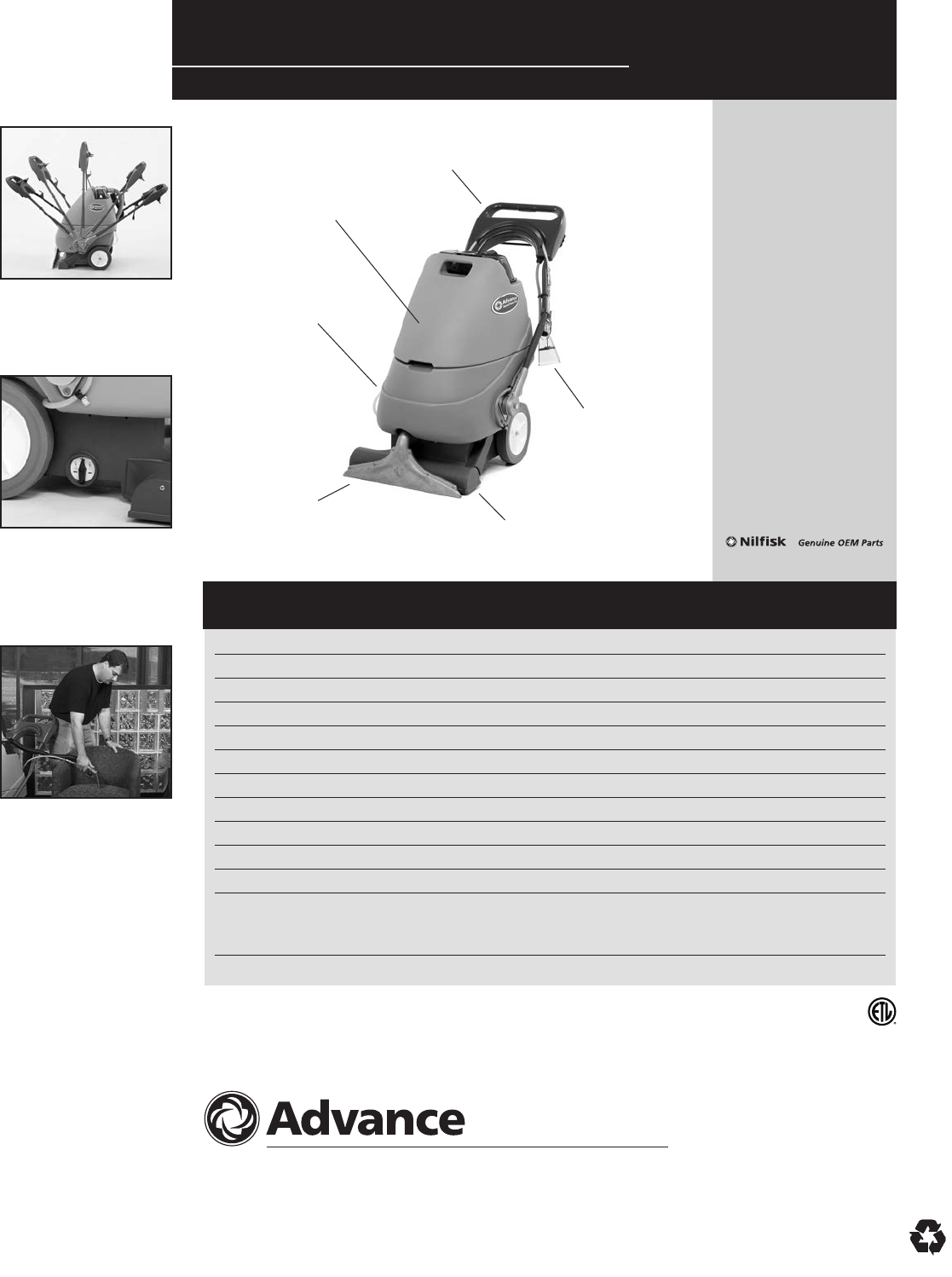 Advance 16xp Carpet Extractor Carpet Vidalondon