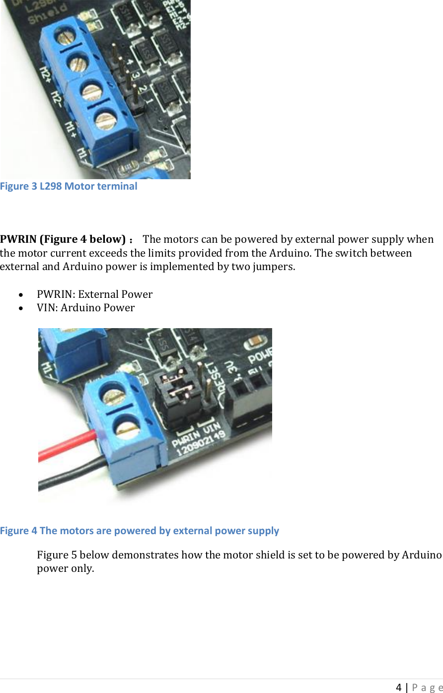 Page 4 of 7 - Arduino Motor Shield (L298) L298 Manual