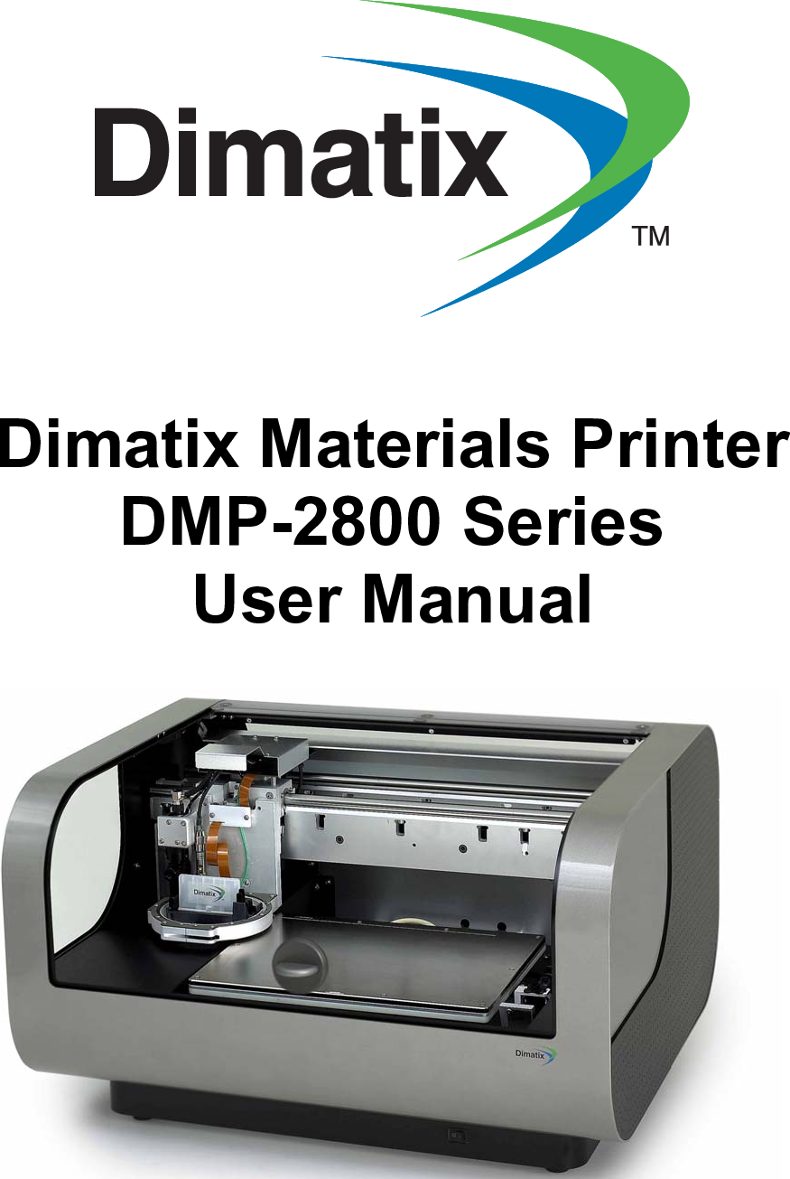 L68P0 Fujifilm Dimatix DMP 2800 User Manual V1.3