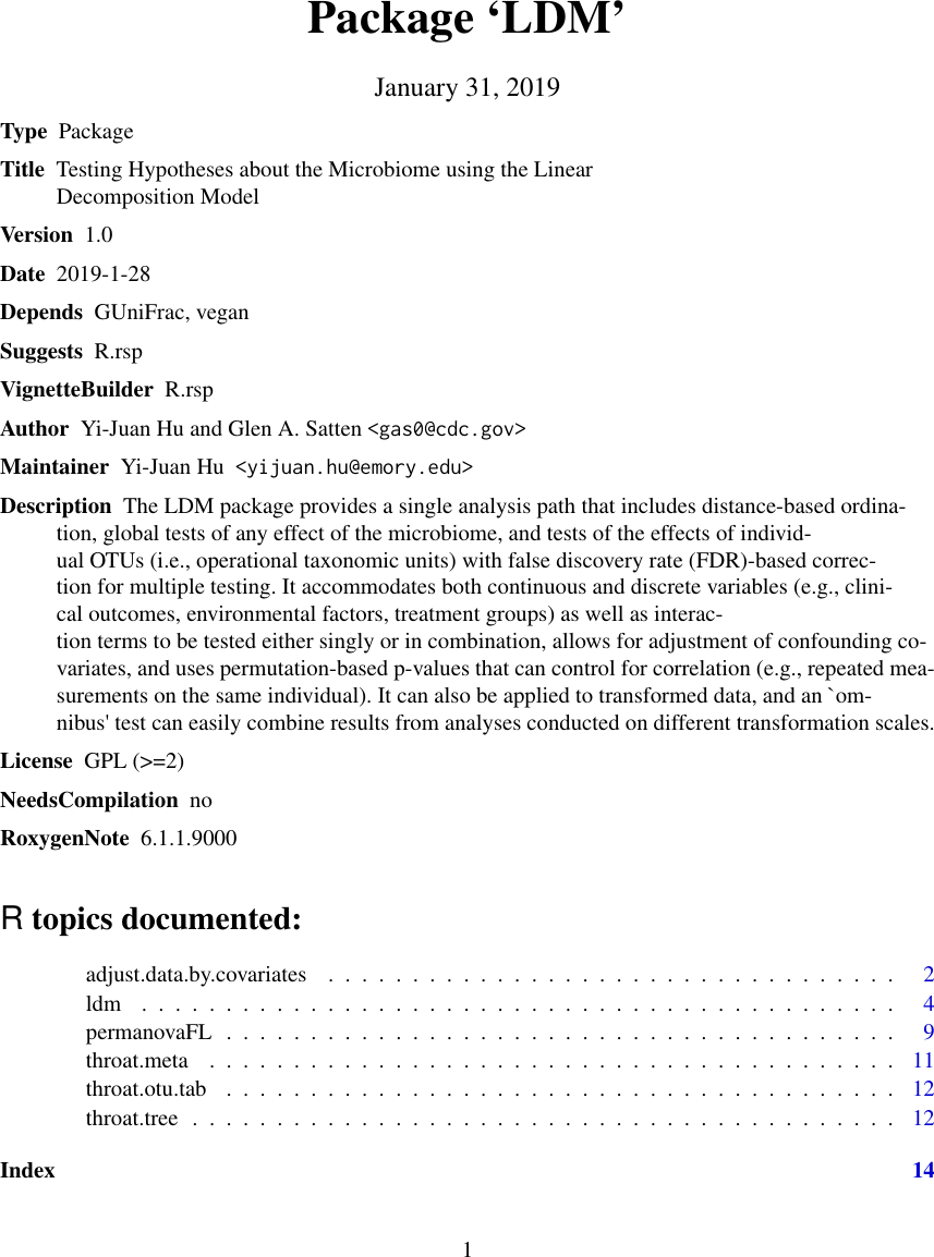 LDM manual
