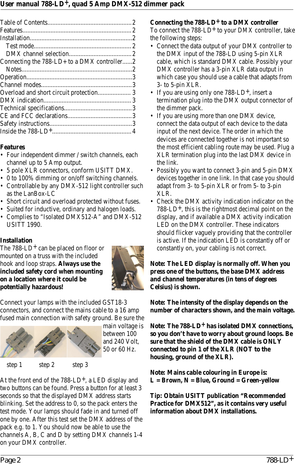Page 2 of 4 - LDplus User Manual.cwk Manual