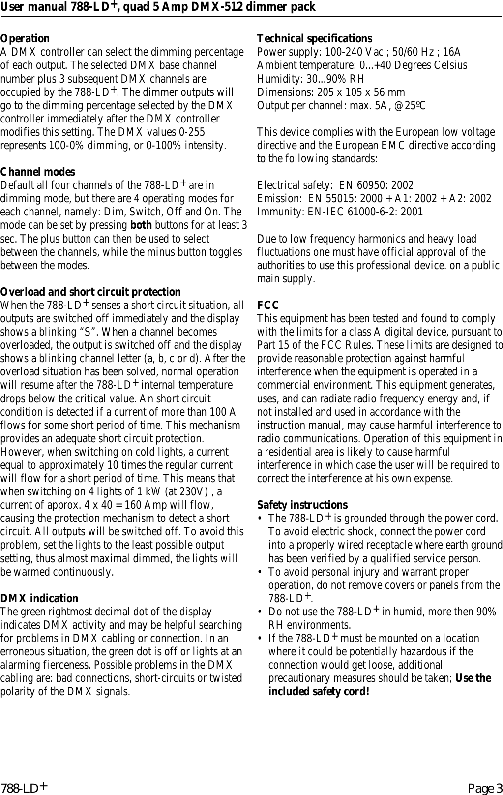 Page 3 of 4 - LDplus User Manual.cwk Manual