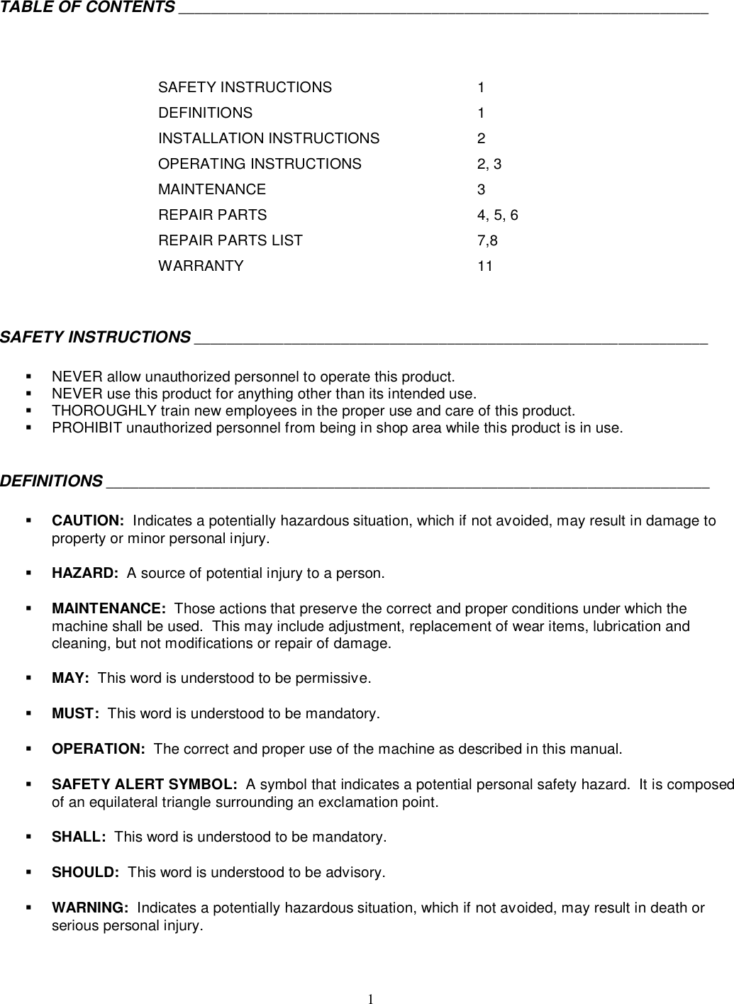 Page 2 of 12 - LR And LR-EF Tire Spreaders
