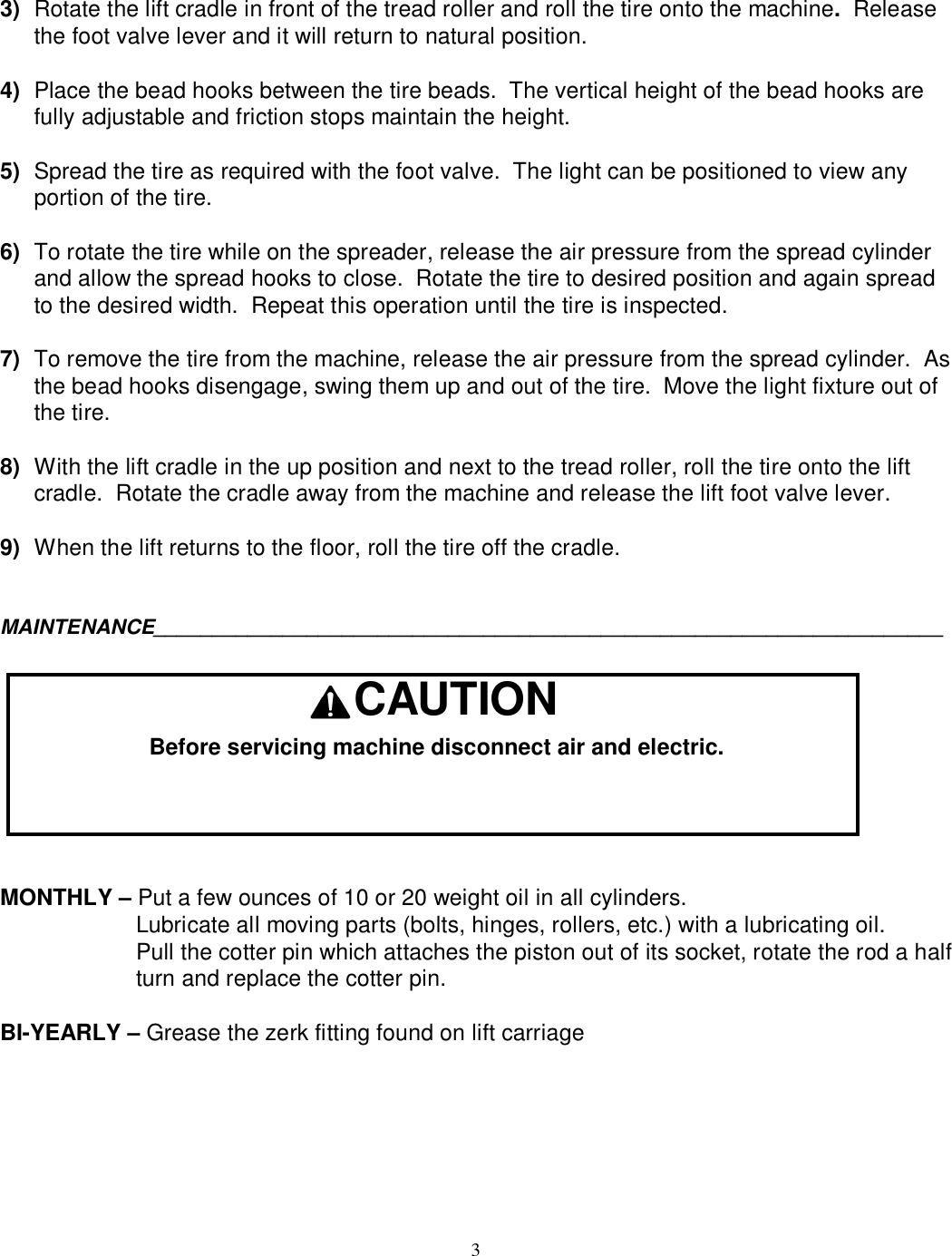 Page 4 of 12 - LR And LR-EF Tire Spreaders