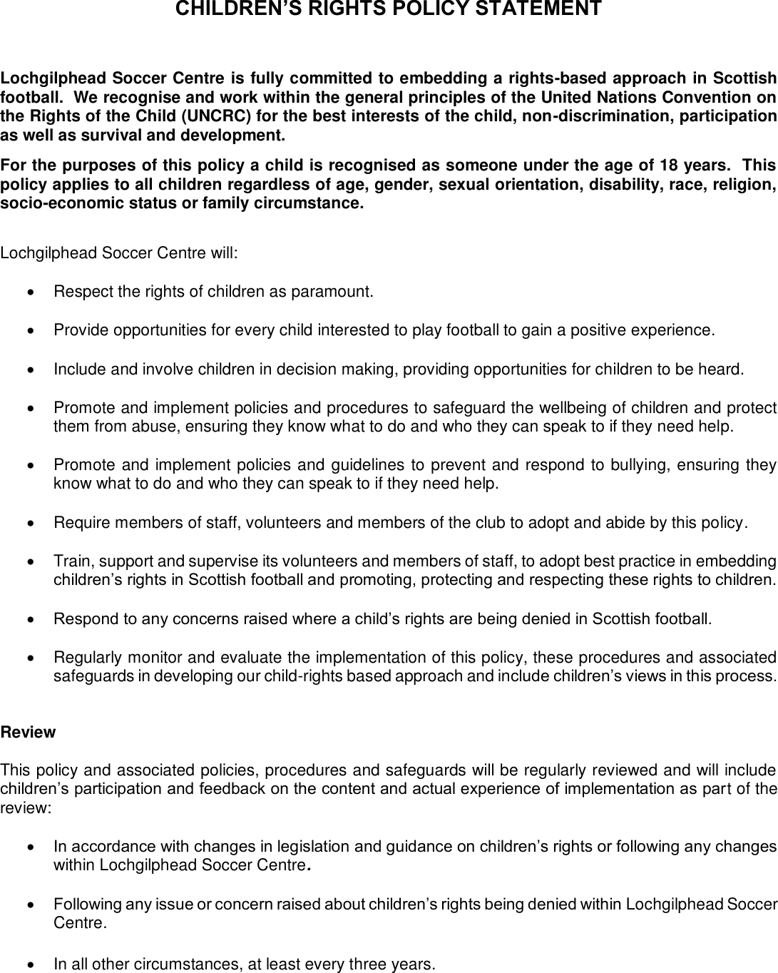 Page 1 of 3 - LSC Club-guide-child-wellbeing-protection-policy-statements