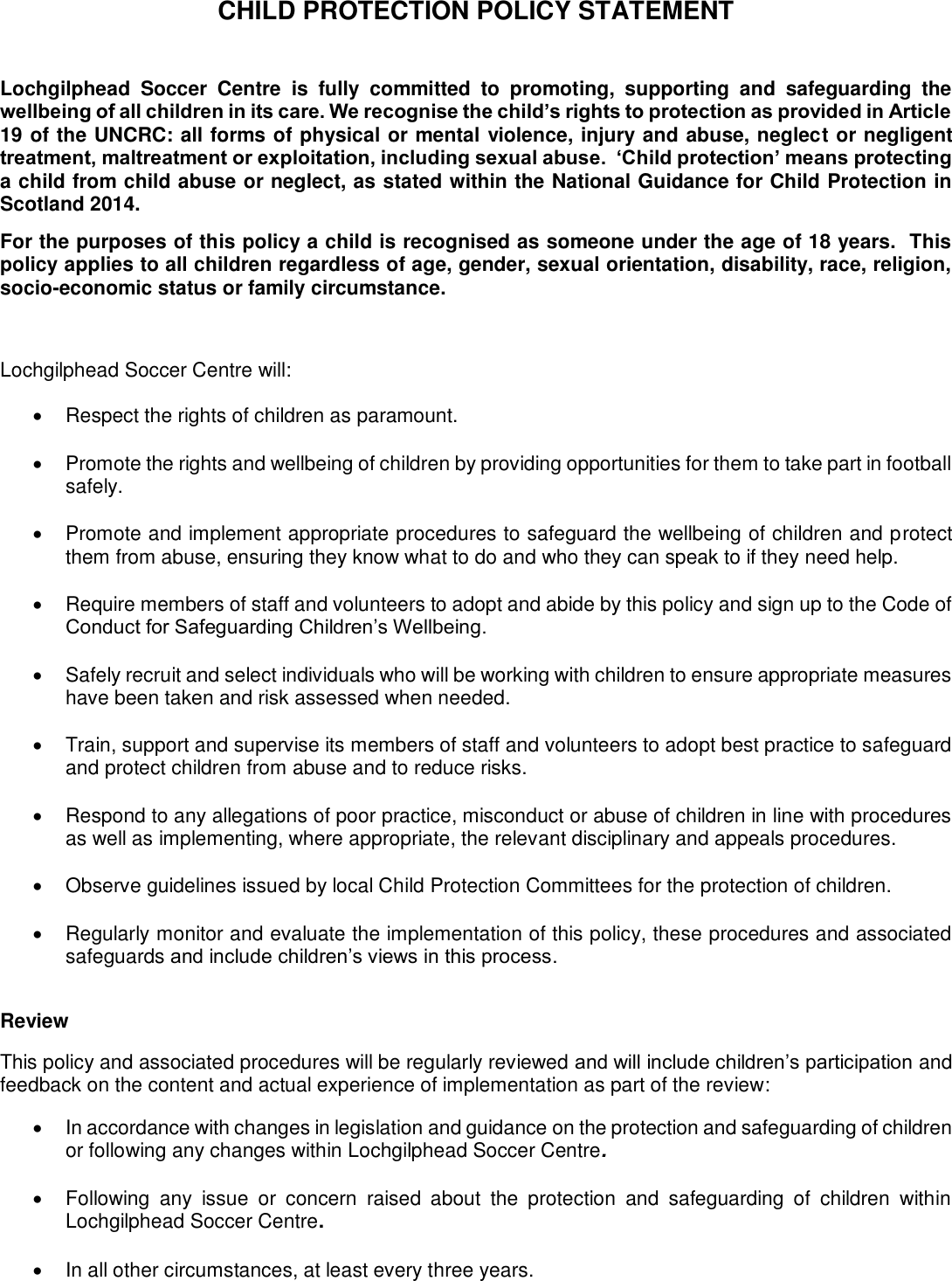 Page 2 of 3 - LSC Club-guide-child-wellbeing-protection-policy-statements
