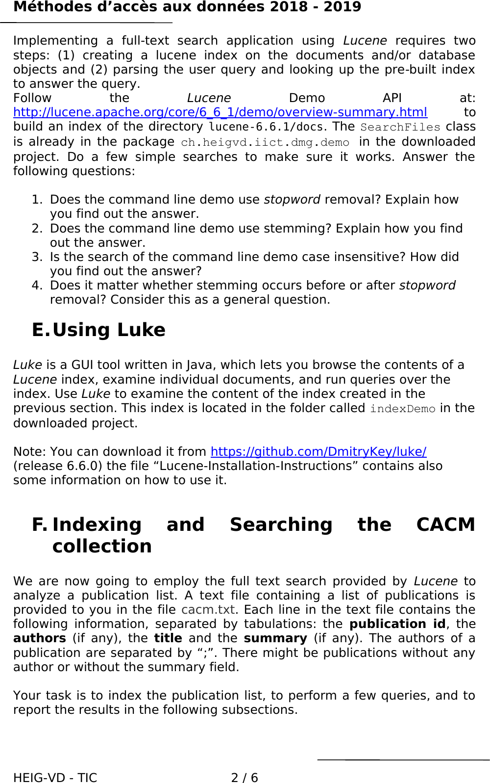 Page 2 of 6 - RIM - Laboratoire 3 Lab 1 Instructions