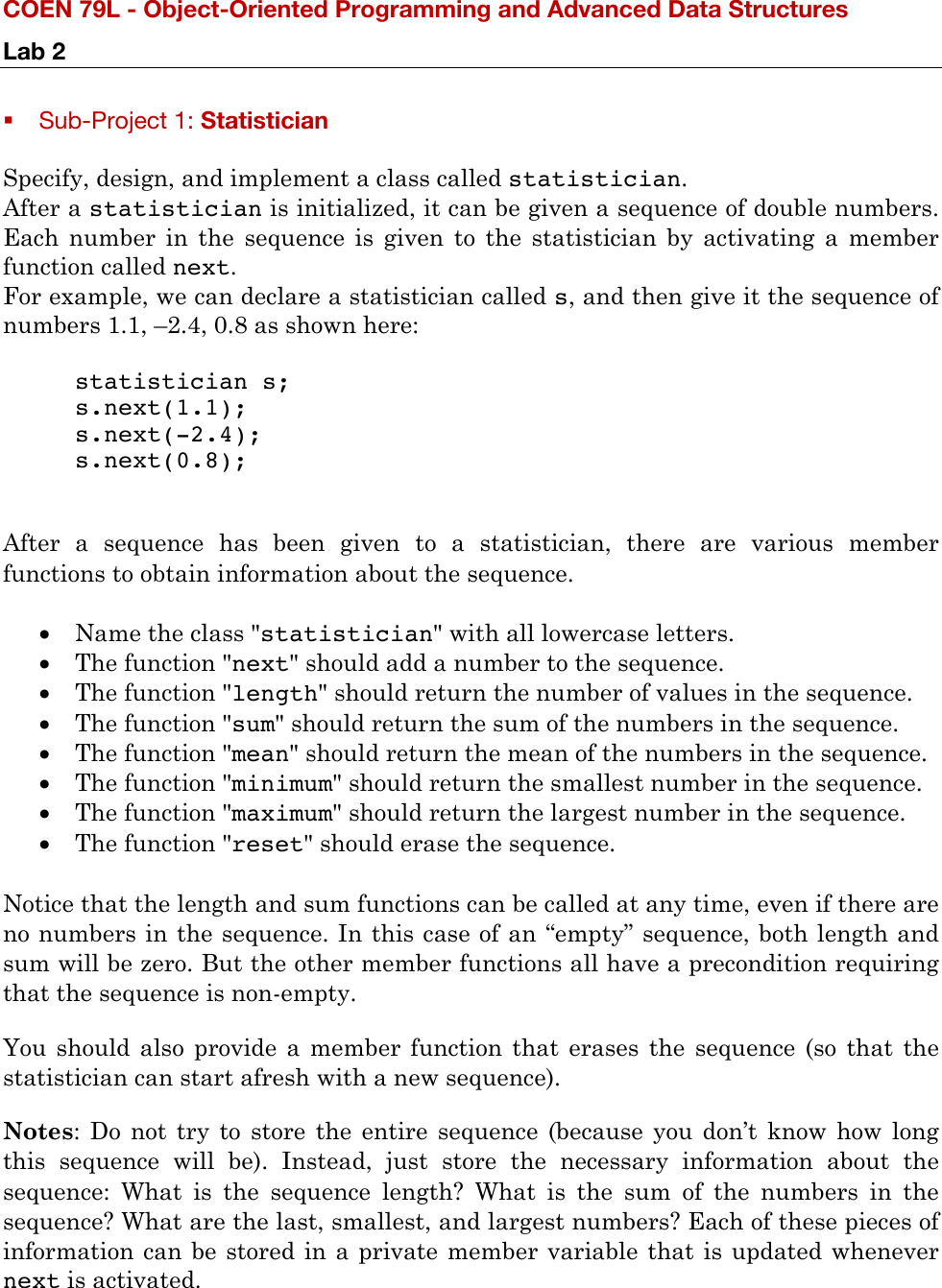 Page 1 of 6 - Lab 2 Manual