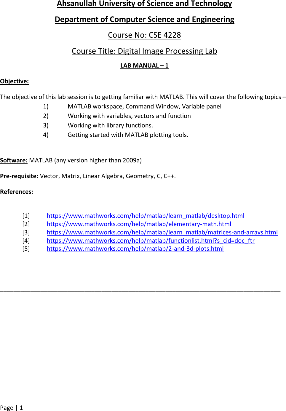 Lab Manual 1