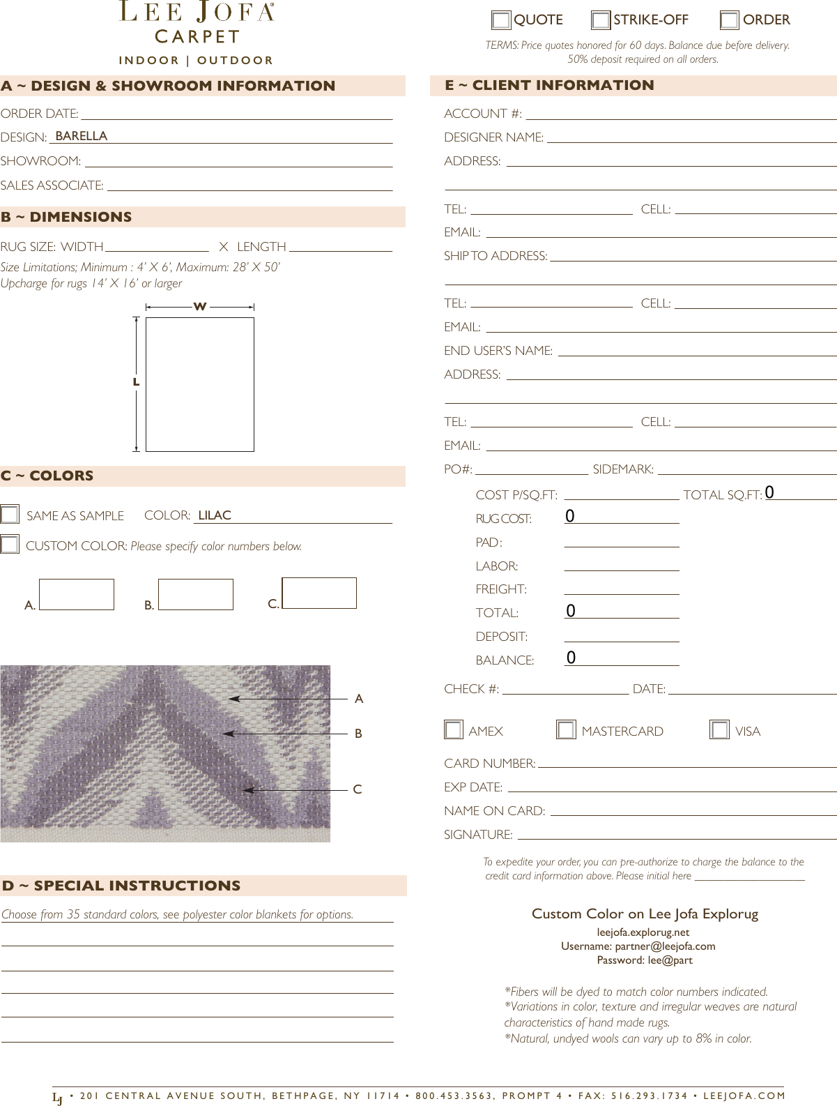 Page 2 of 2 - Lee_Jofa_Barella_Slate_Tearsheet  Lee Jofa Barella Lilac Tearsheet Order Form