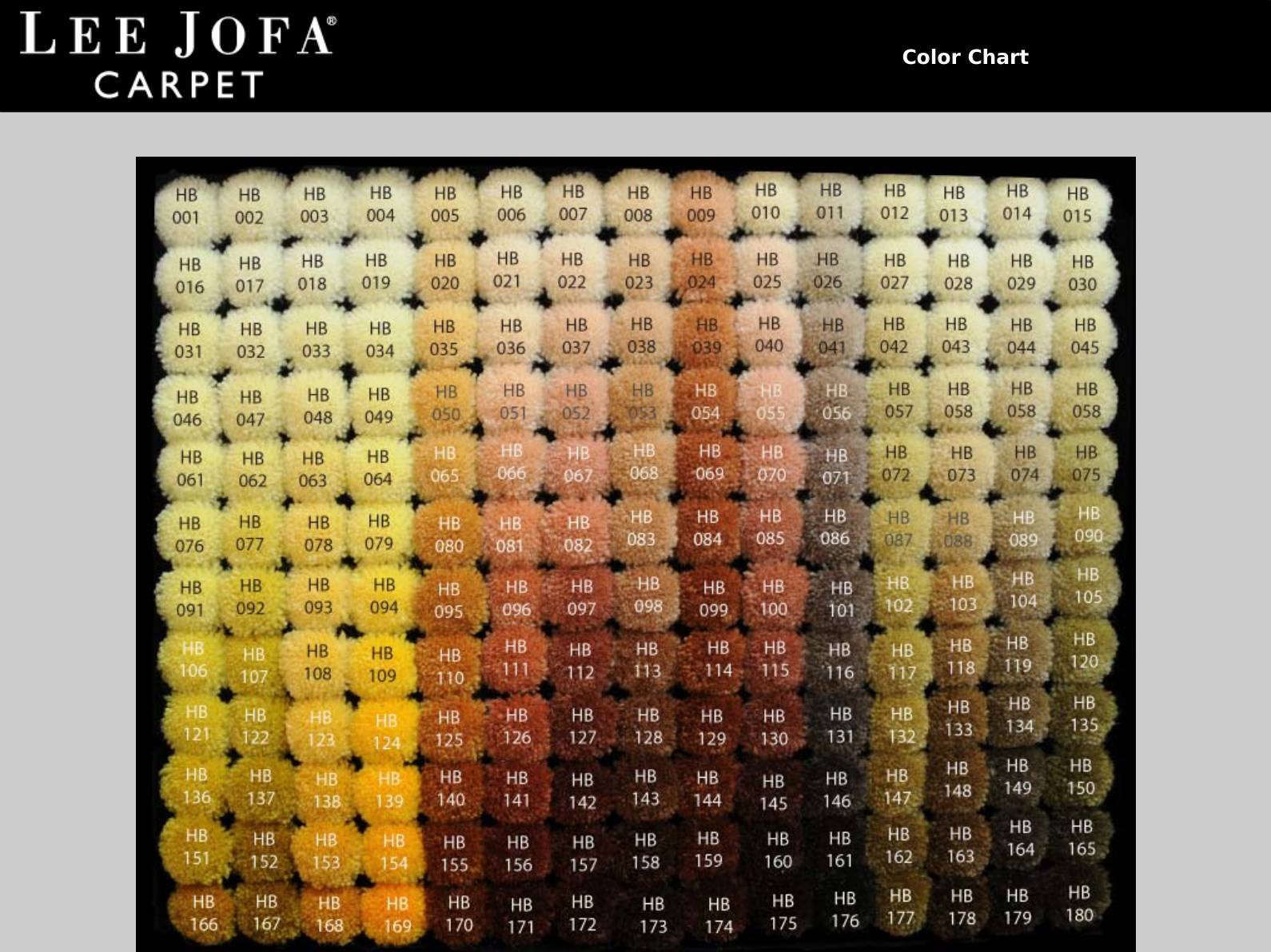Page 1 of 2 - File  Lee Jofa Carpet Color Chart
