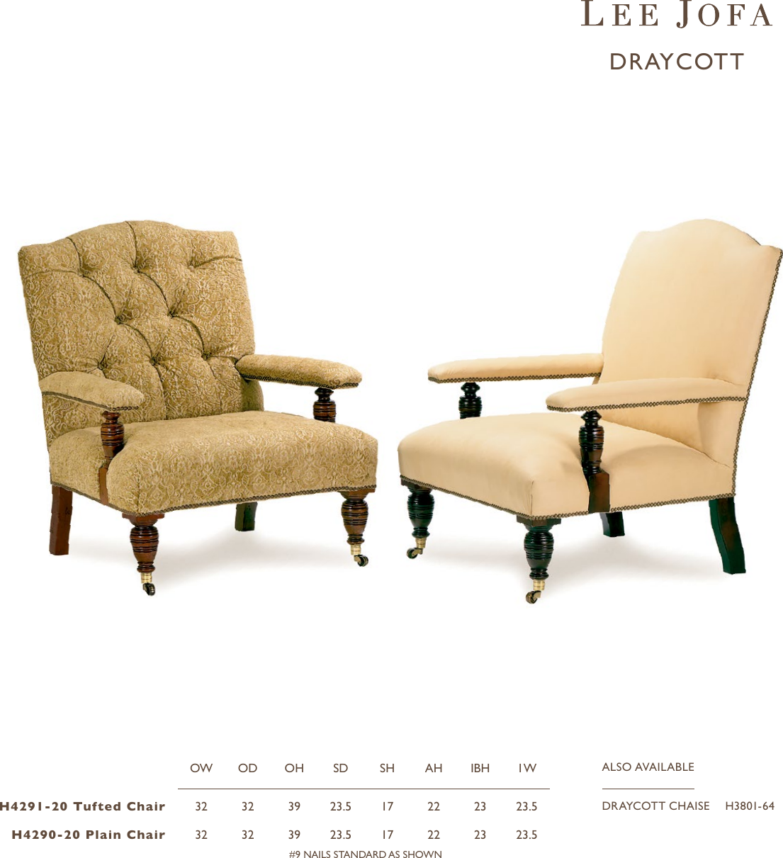 Page 1 of 1 - Lee Jofa Draycott Chairs Tearsheet