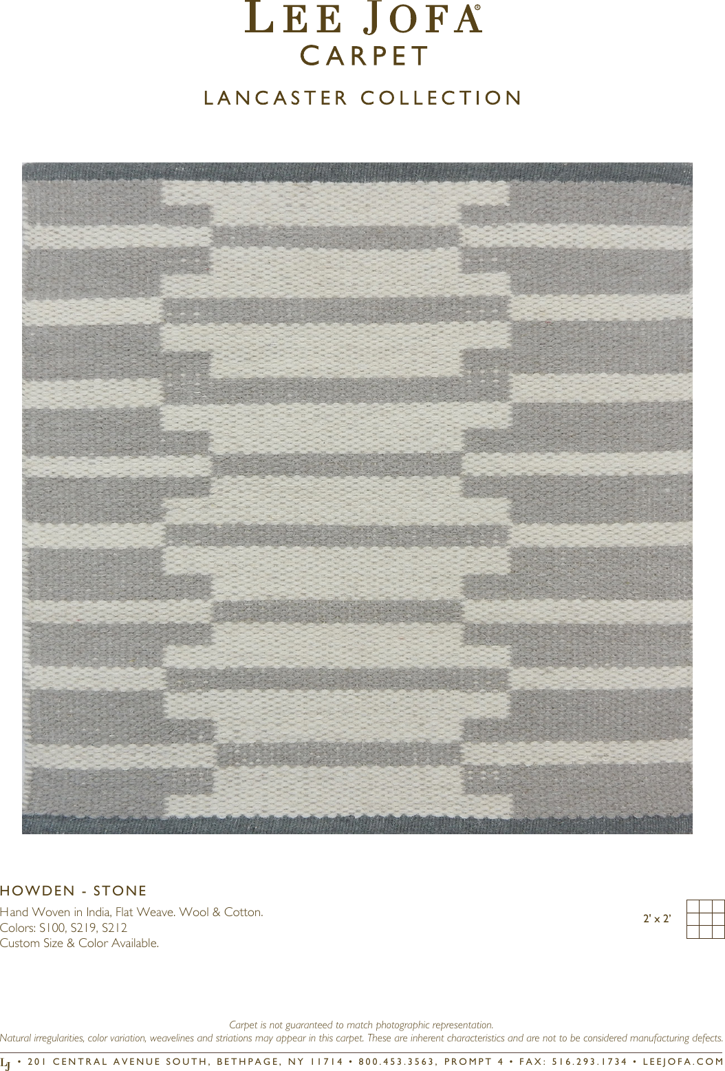 Page 1 of 2 - Lee_Jofa_Howden_Stone_Tearsheet  Lee Jofa Howden Stone Tearsheet Order Form