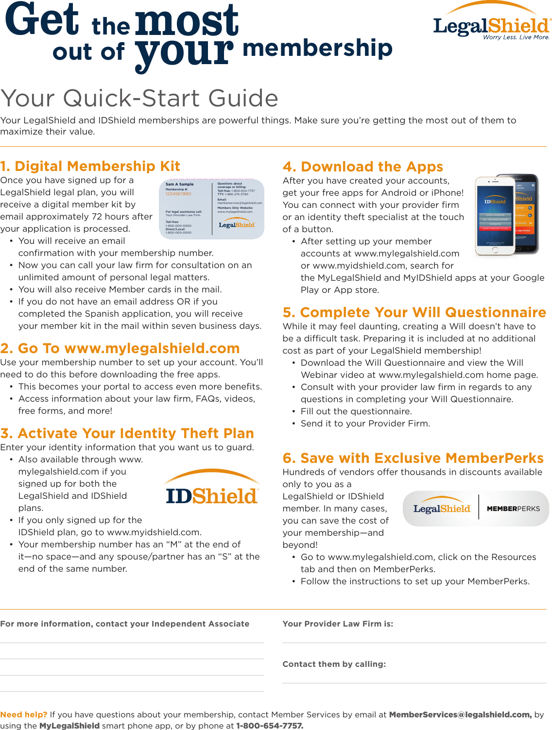 Page 1 of 1 - Legal Shield-Quick-Start-Membership-Guide