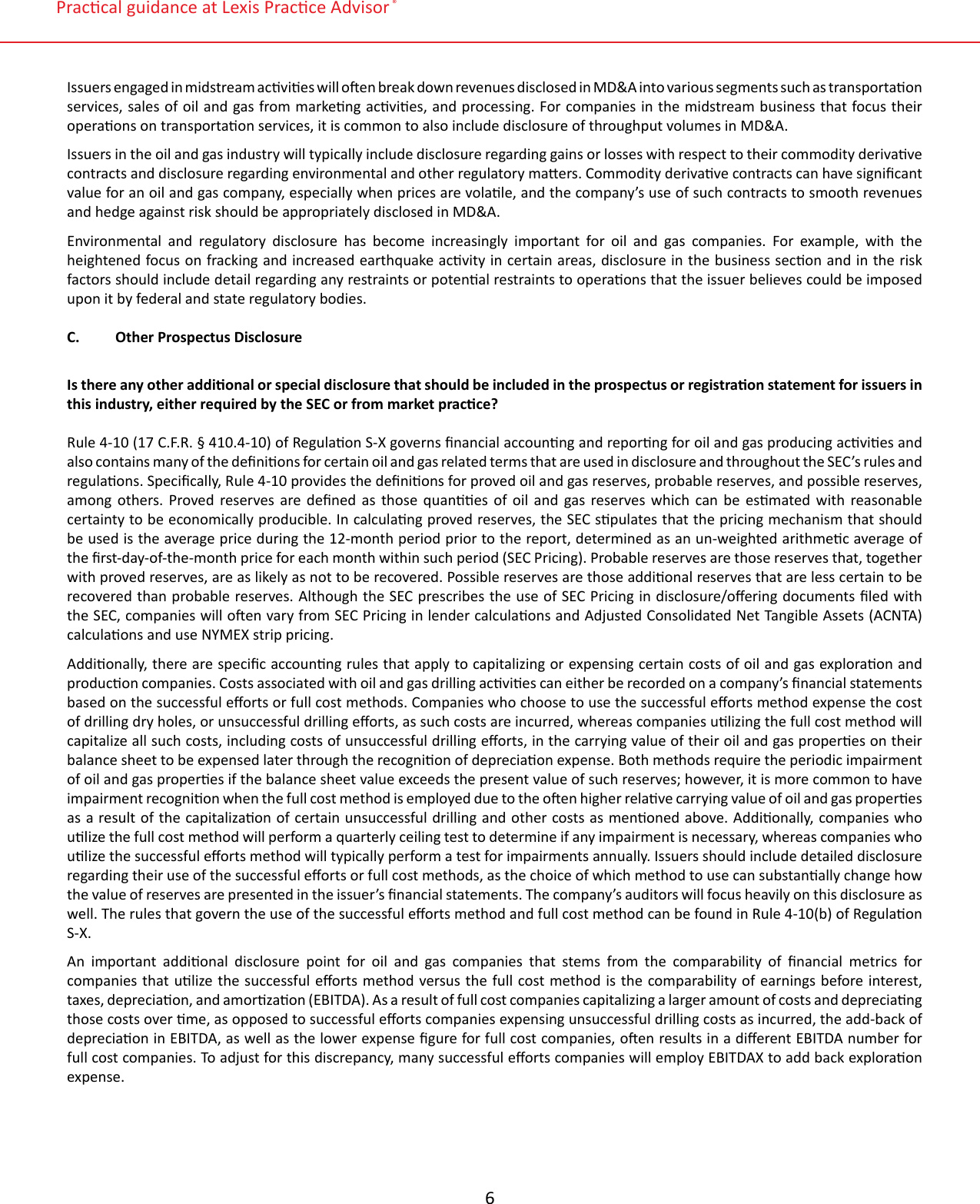 Page 6 of 10 - Lexis Practice Guide - Oil And Gas Industry (Pacey, Hoffman)