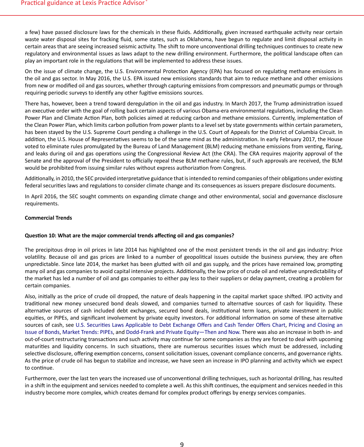 Page 9 of 10 - Lexis Practice Guide - Oil And Gas Industry (Pacey, Hoffman)