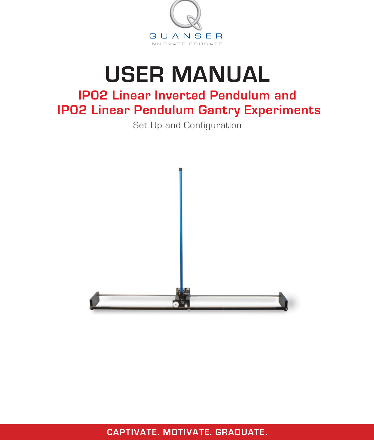 Page 1 of 11 - Single Pendulum User Manual Linear Inverted And Gantry